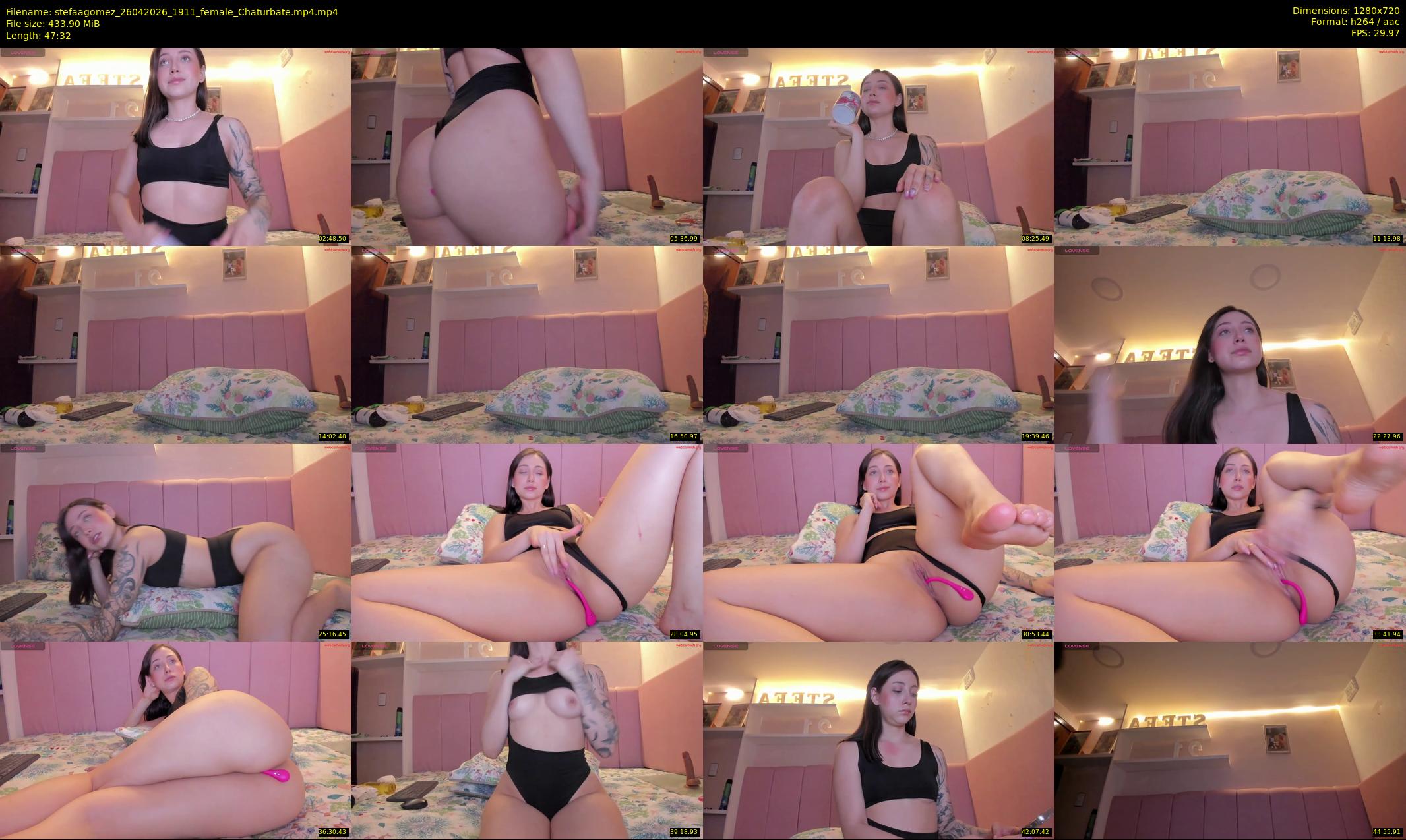 stefaagomez — 48 minute Chaturbate female cam show recording, 720p, Apr 26, 2026