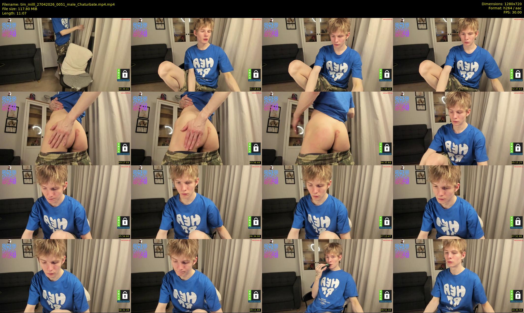 tim_milll — 12 minute Chaturbate male cam show recording, 720p, Apr 27, 2026