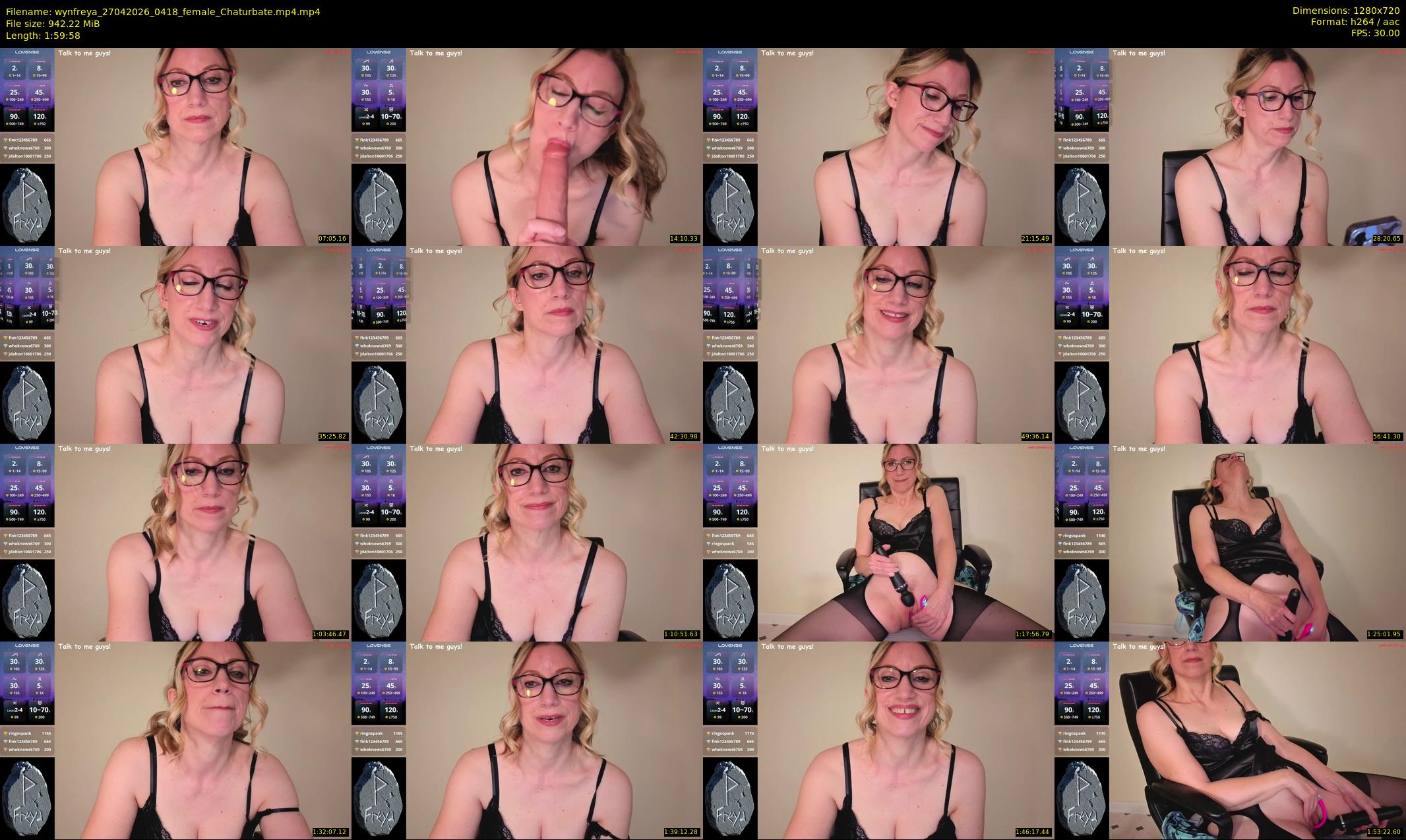 wynfreya — 120 minute Chaturbate female cam show recording, 720p, Apr 27, 2026