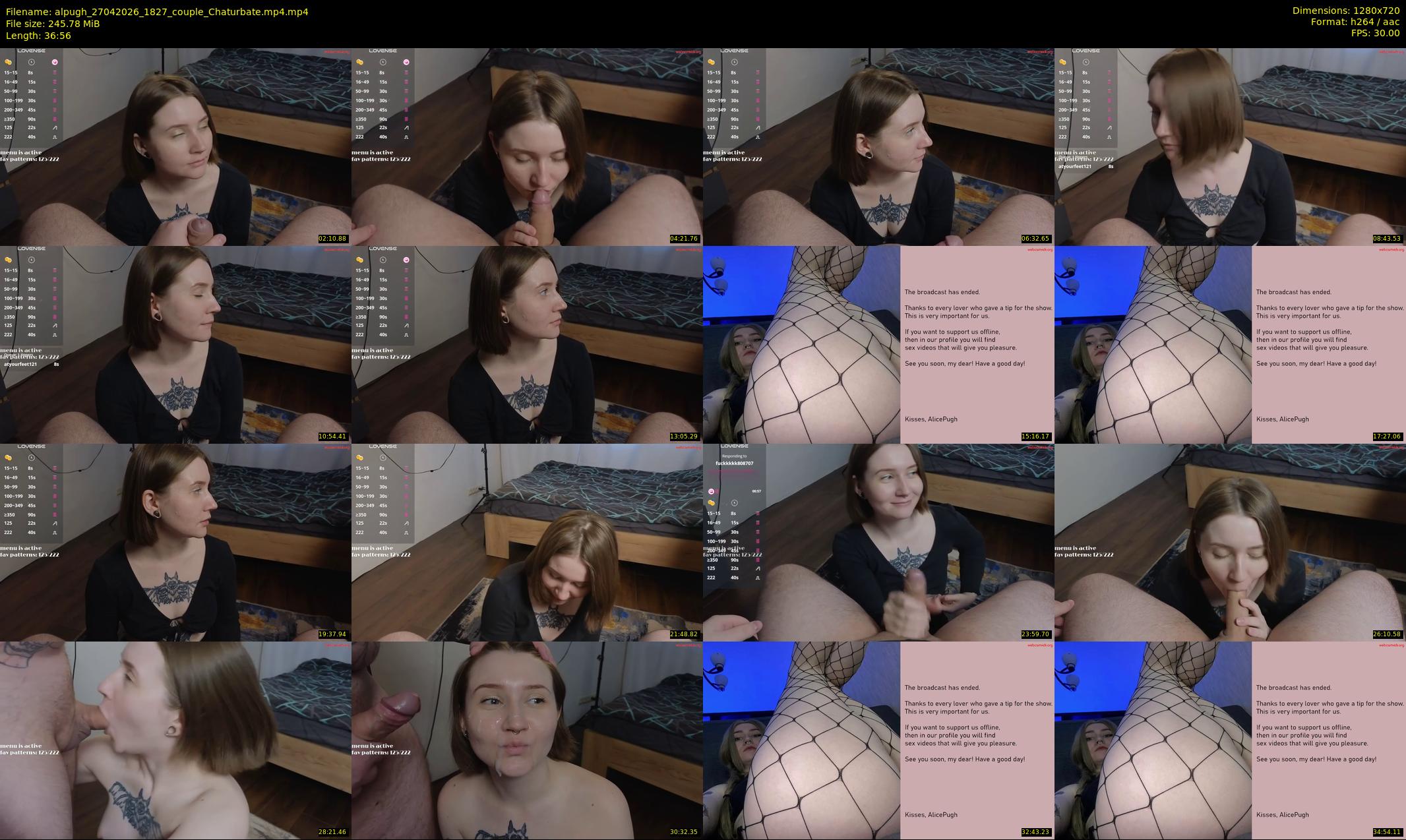 alpugh — 37 minute Chaturbate couple cam show recording, 720p, Apr 27, 2026