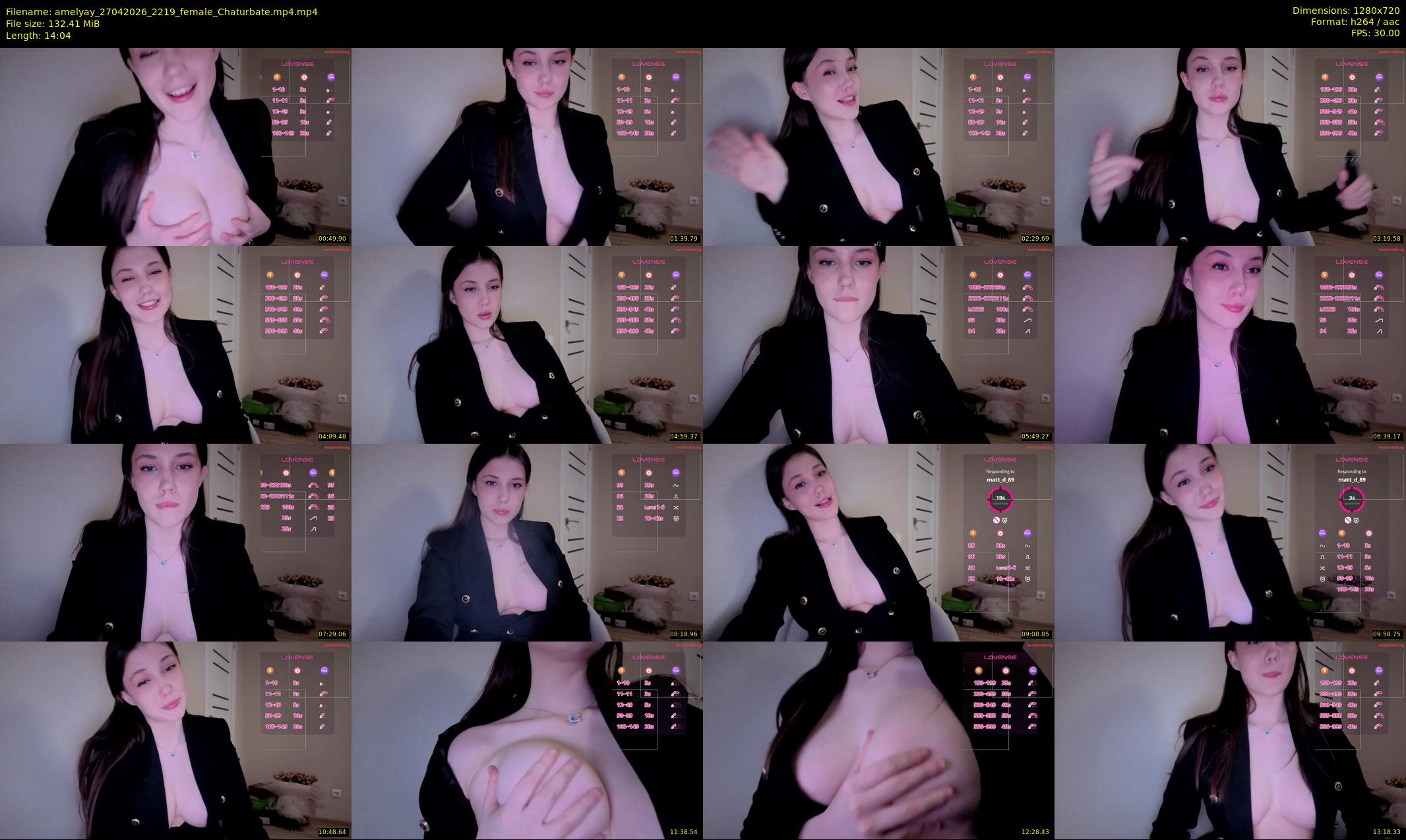 amelyay — 15 minute Chaturbate female cam show recording, 720p, Apr 27, 2026