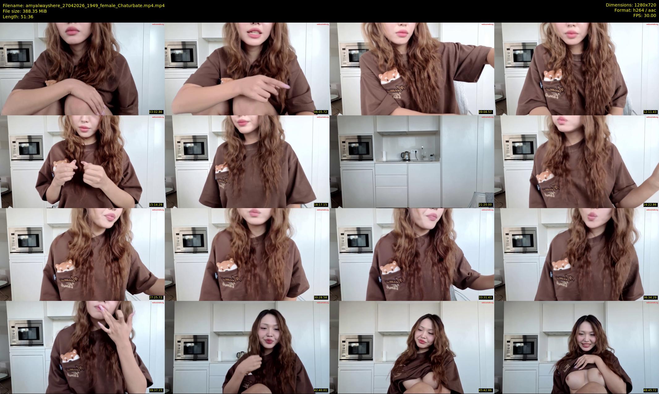 amyalwayshere — 52 minute Chaturbate female cam show recording, 720p, Apr 27, 2026