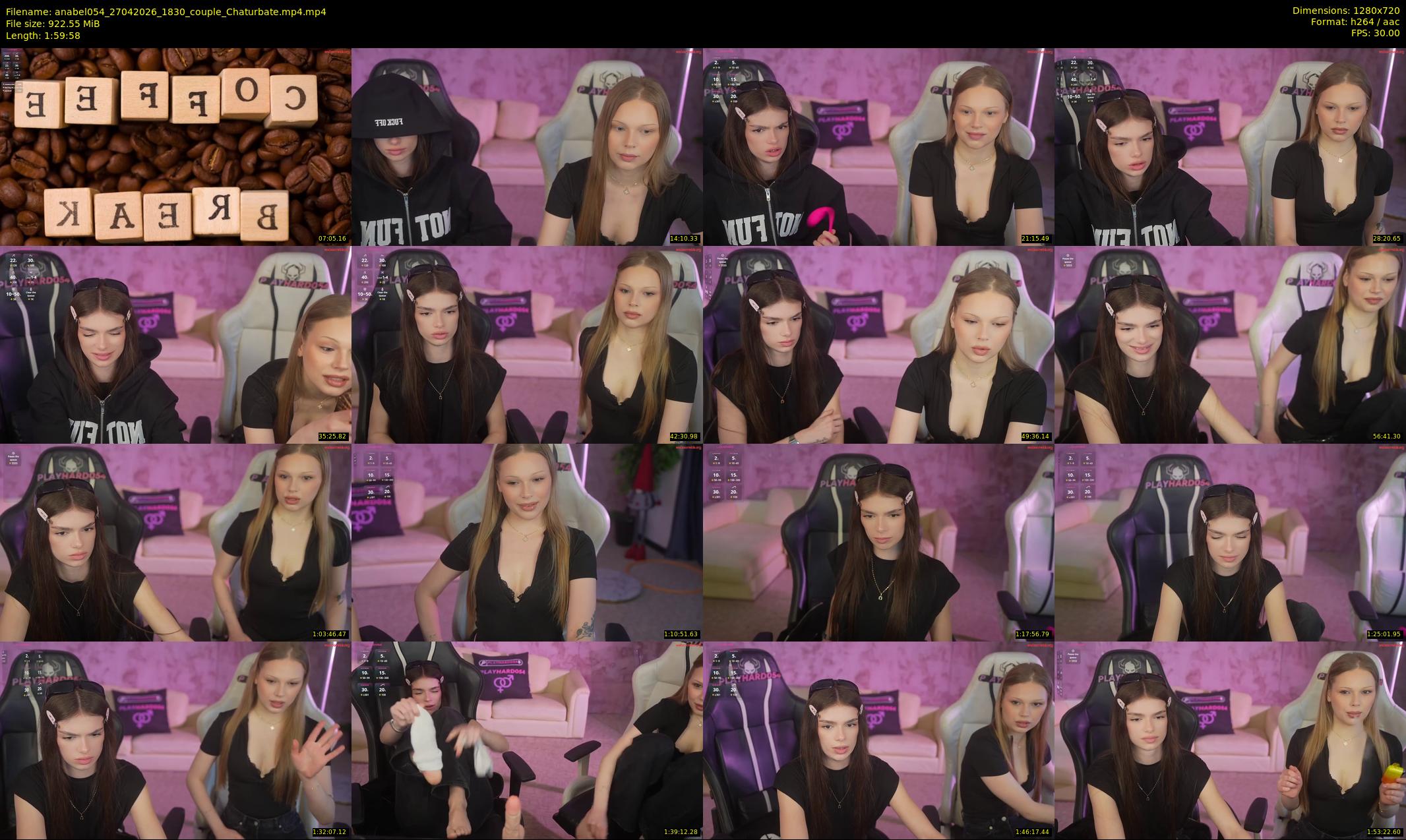 anabel054 — 120 minute Chaturbate female cam show recording, 720p, Apr 27, 2026