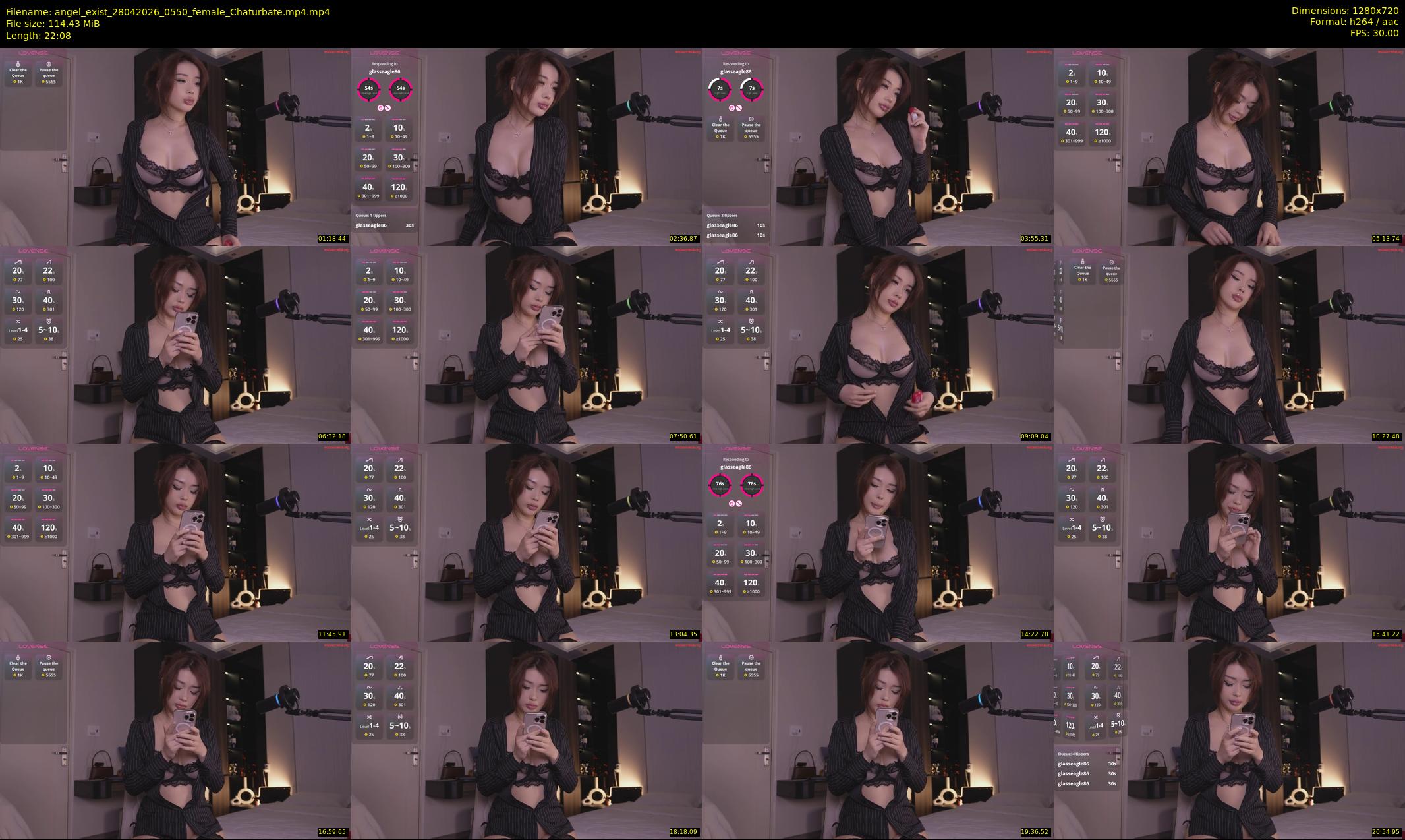 angel_exist — 23 minute Chaturbate female cam show recording, 720p, Apr 28, 2026