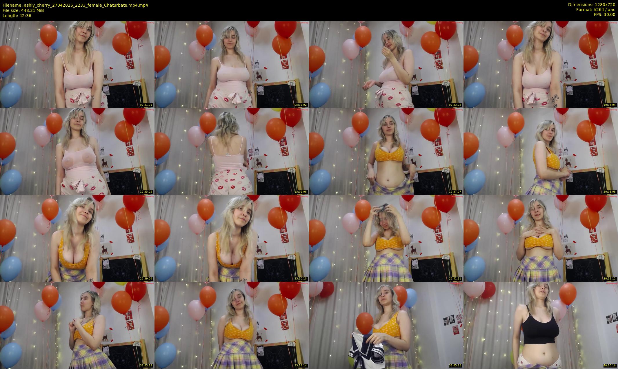 ashly_cherry — 43 minute Chaturbate female cam show recording, 720p, Apr 27, 2026