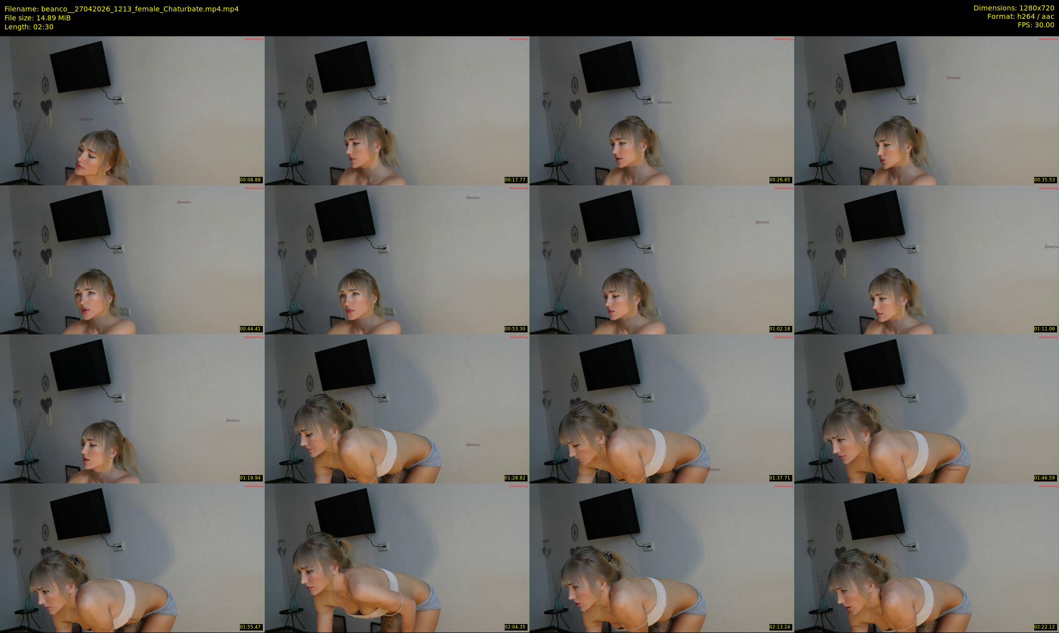 beanco_ — 3 minute Chaturbate female cam show recording, 720p, Apr 27, 2026