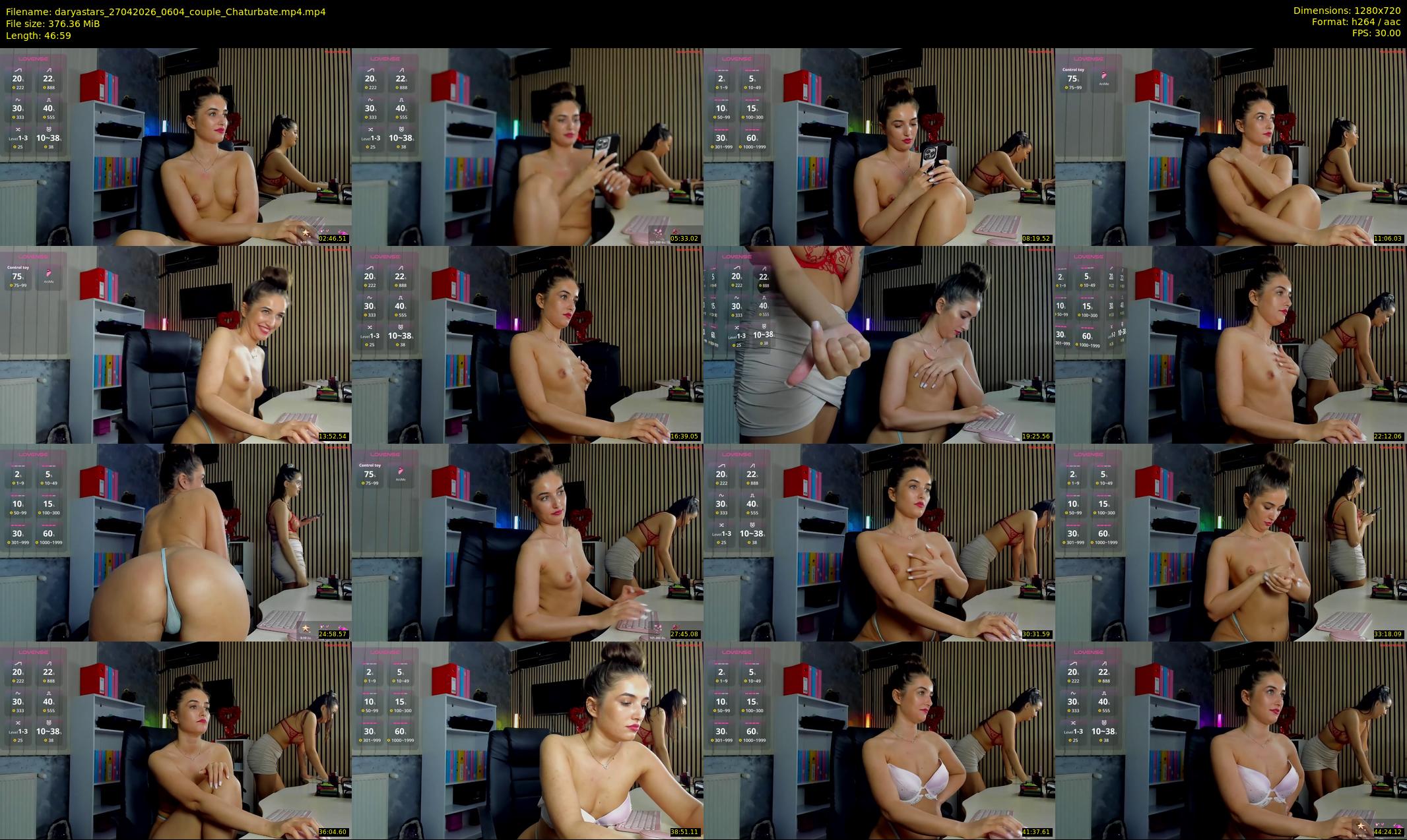 daryastars — 47 minute Chaturbate couple cam show recording, 720p, Apr 27, 2026