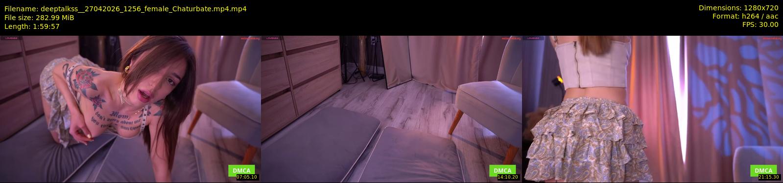 deeptalkss_ — 120 minute Chaturbate female cam show recording, 720p, Apr 27, 2026