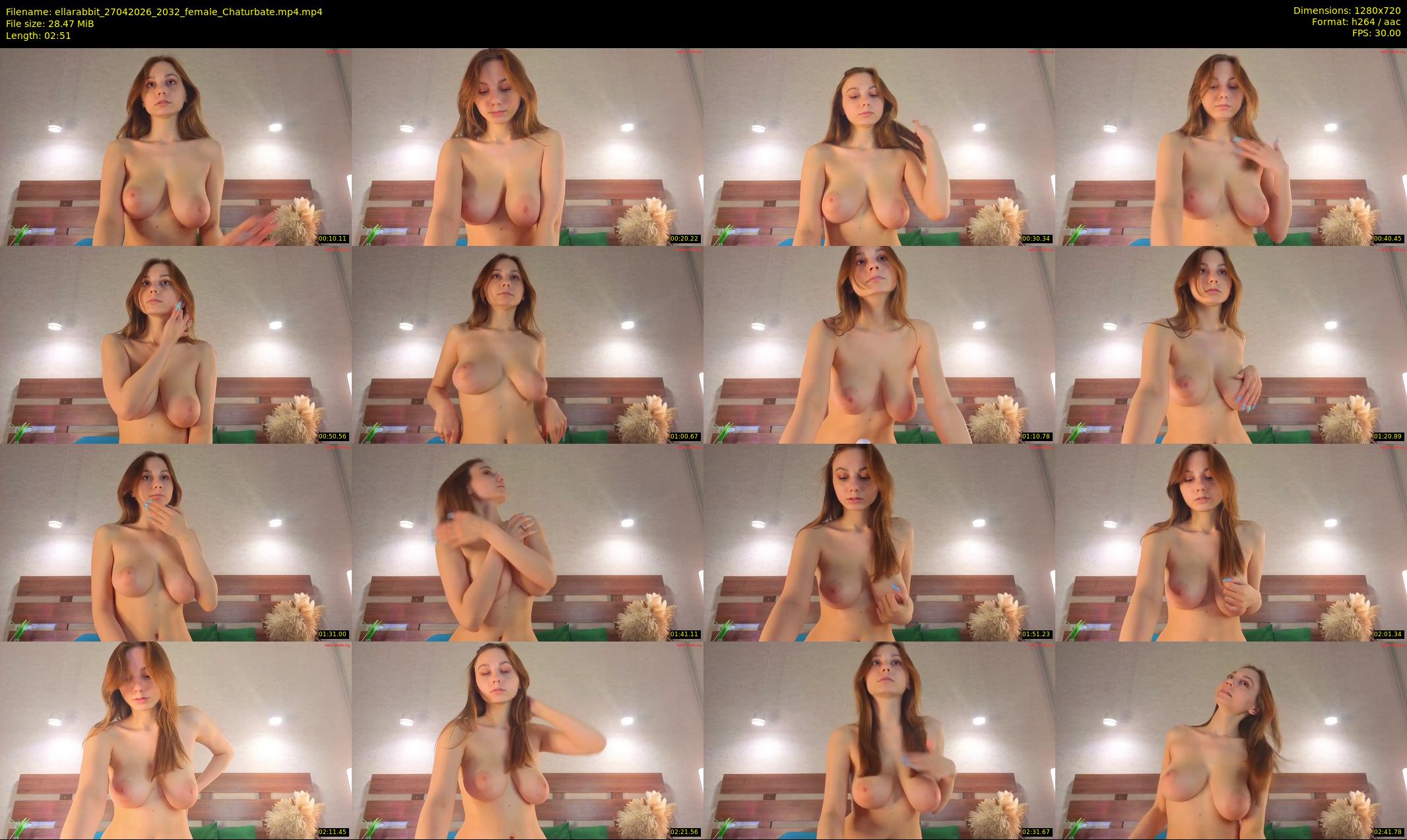 ellarabbit — 3 minute Chaturbate female cam show recording, 720p, Apr 27, 2026