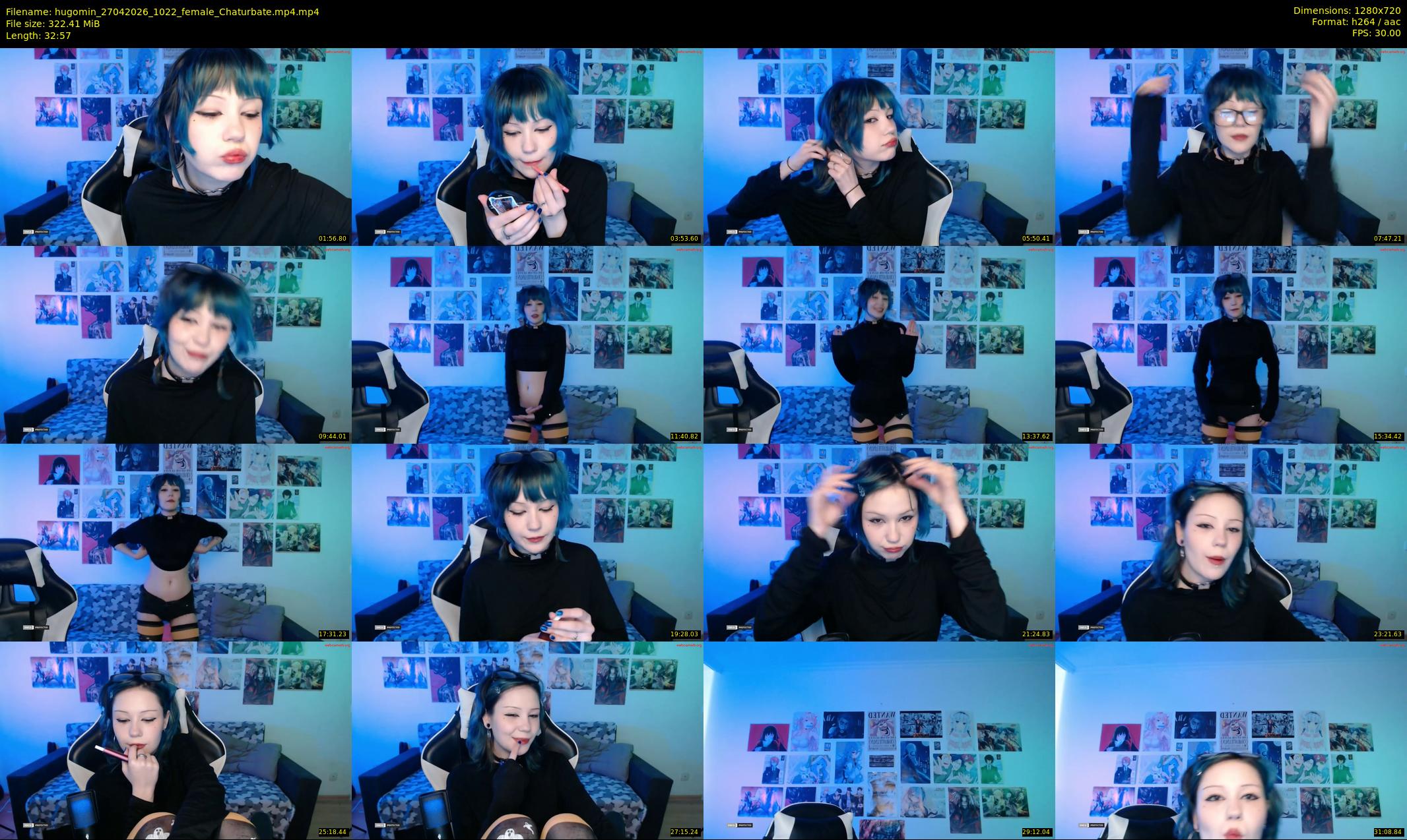 hugomin — 33 minute Chaturbate female cam show recording, 720p, Apr 27, 2026