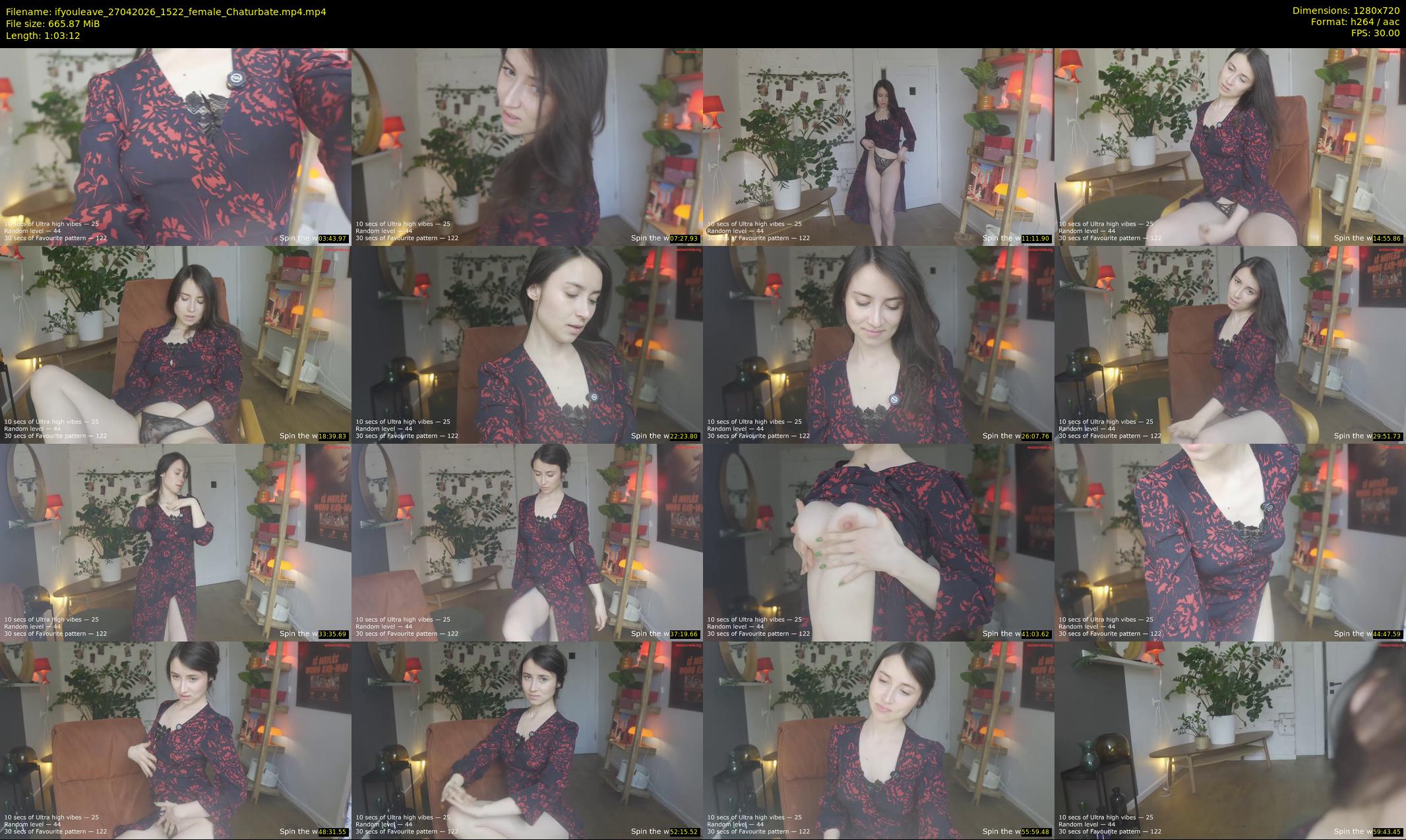 ifyouleave — 64 minute Chaturbate female cam show recording, 720p, Apr 27, 2026