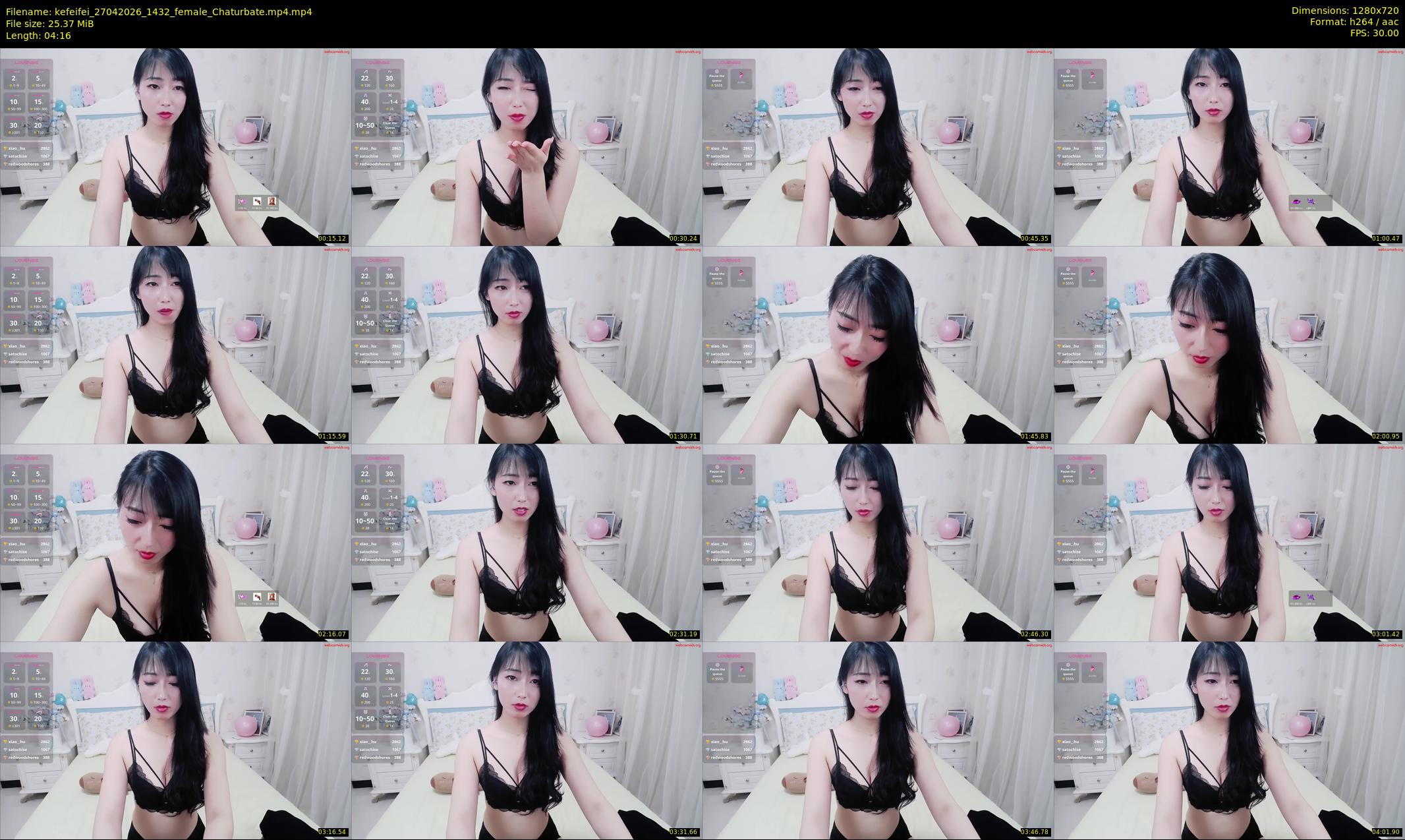 kefeifei — 5 minute Chaturbate female cam show recording, 720p, Apr 27, 2026