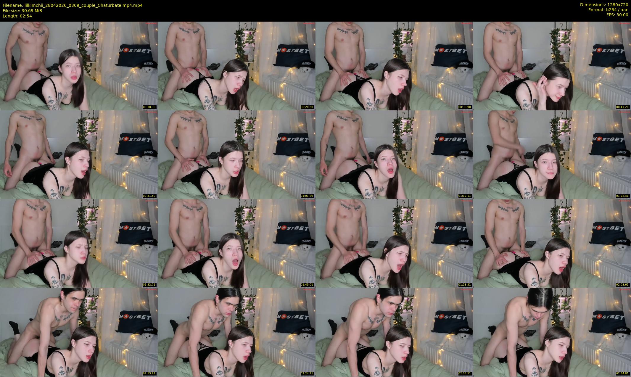 lilkimchii — 3 minute Chaturbate couple cam show recording, 720p, Apr 28, 2026