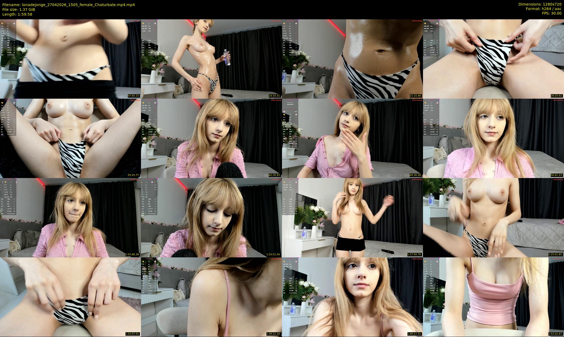 lonadejonge — 120 minute Chaturbate female cam show recording, 720p, Apr 27, 2026