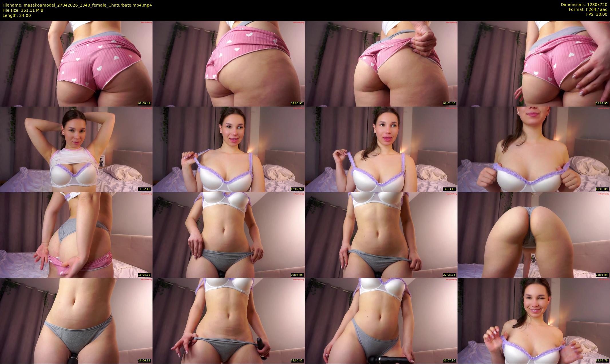 masakoamodei — 34 minute Chaturbate female cam show recording, 720p, Apr 27, 2026