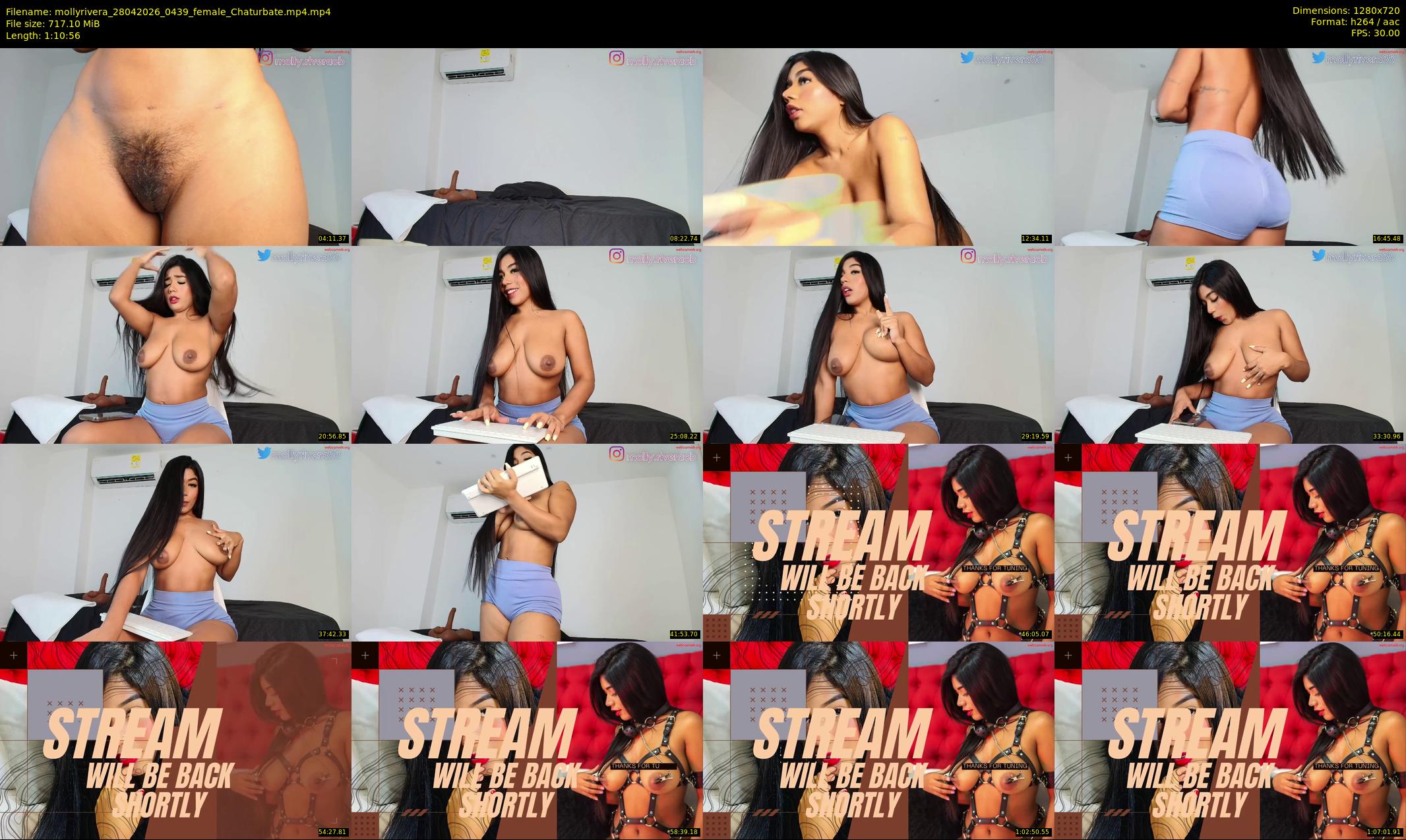 mollyrivera — 71 minute Chaturbate female cam show recording, 720p, Apr 28, 2026