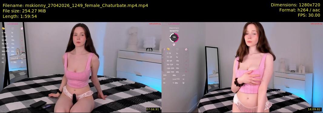mskionny — 120 minute Chaturbate female cam show recording, 720p, Apr 27, 2026