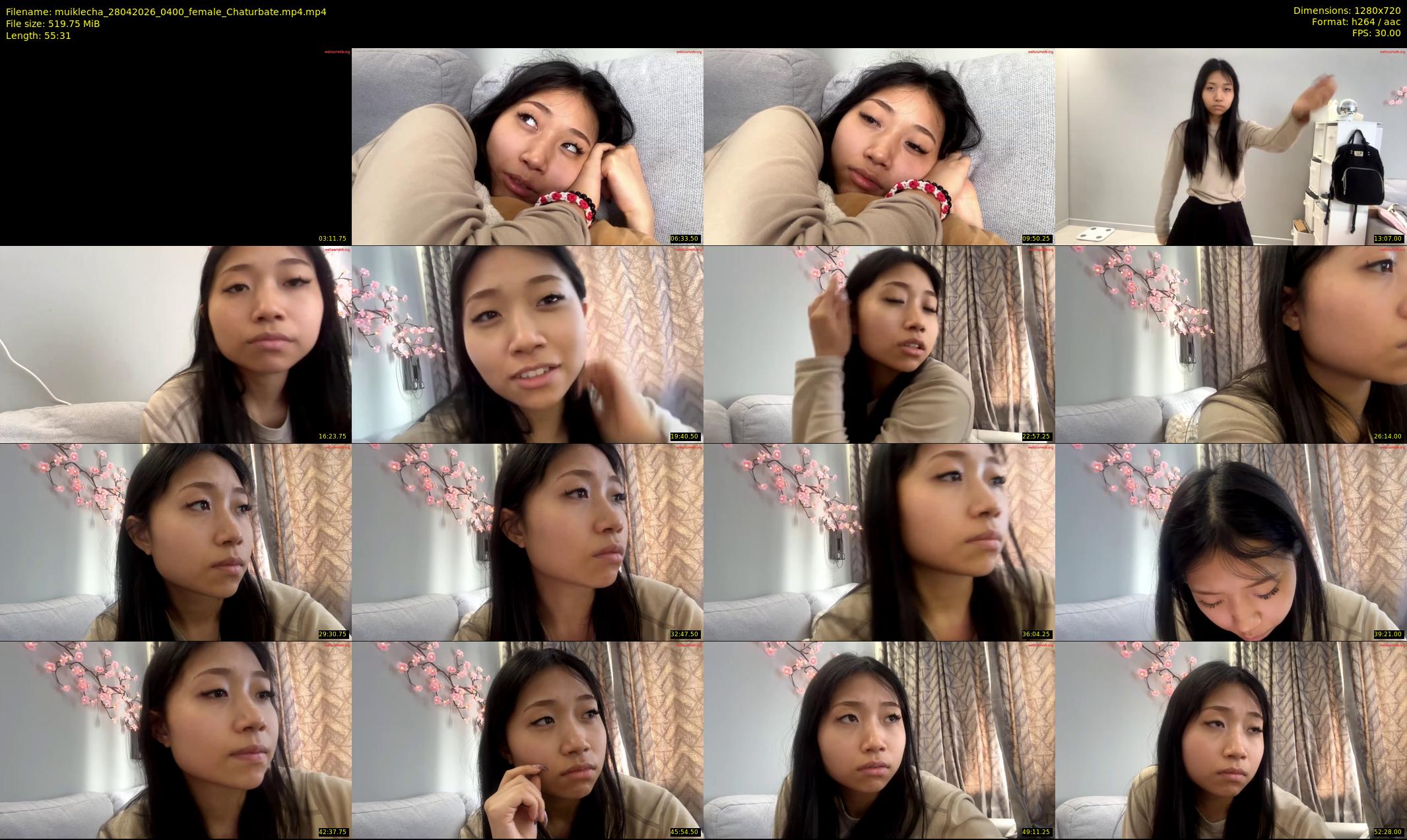 muiklecha — 56 minute Chaturbate female cam show recording, 720p, Apr 28, 2026