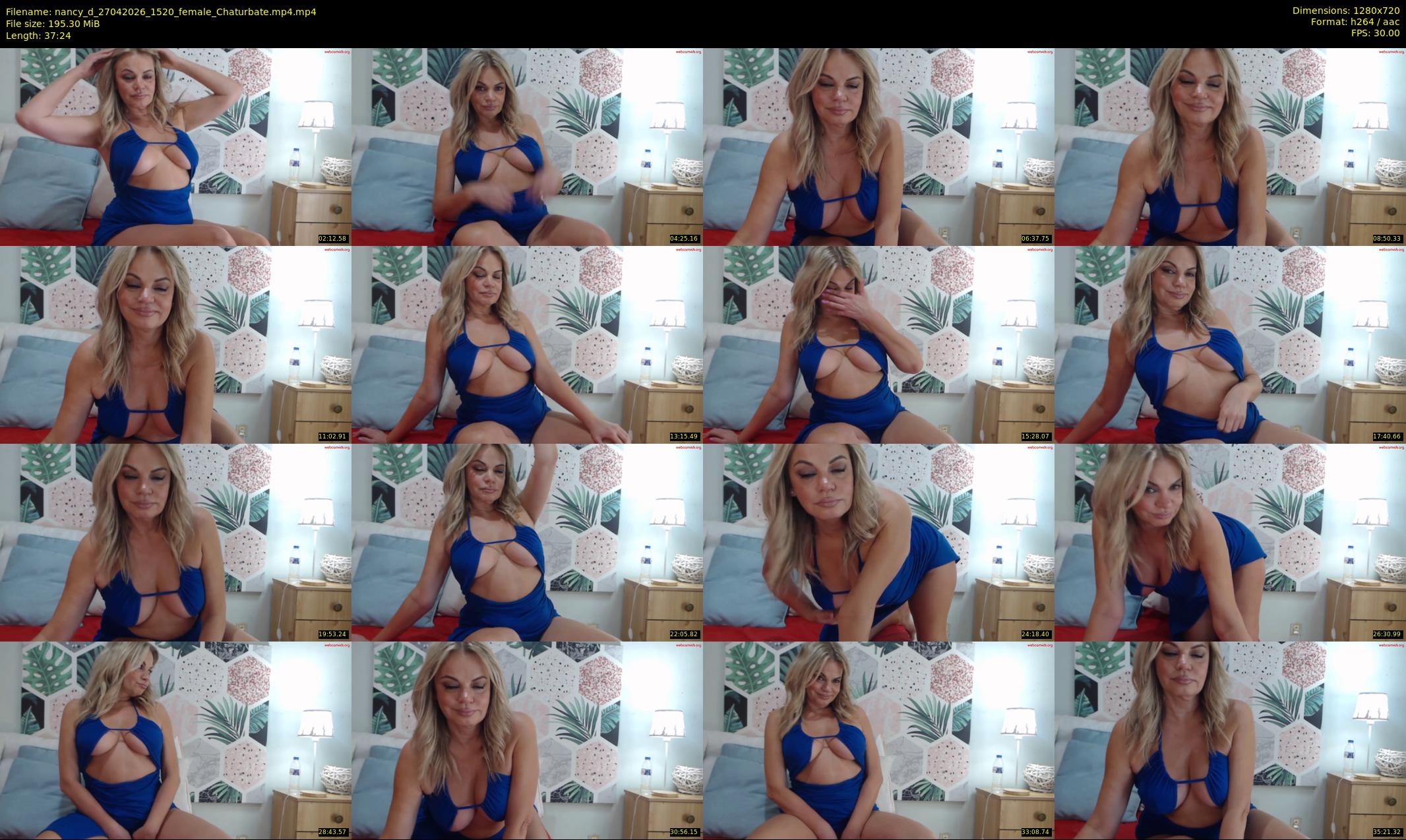 nancy_d — 38 minute Chaturbate female cam show recording, 720p, Apr 27, 2026
