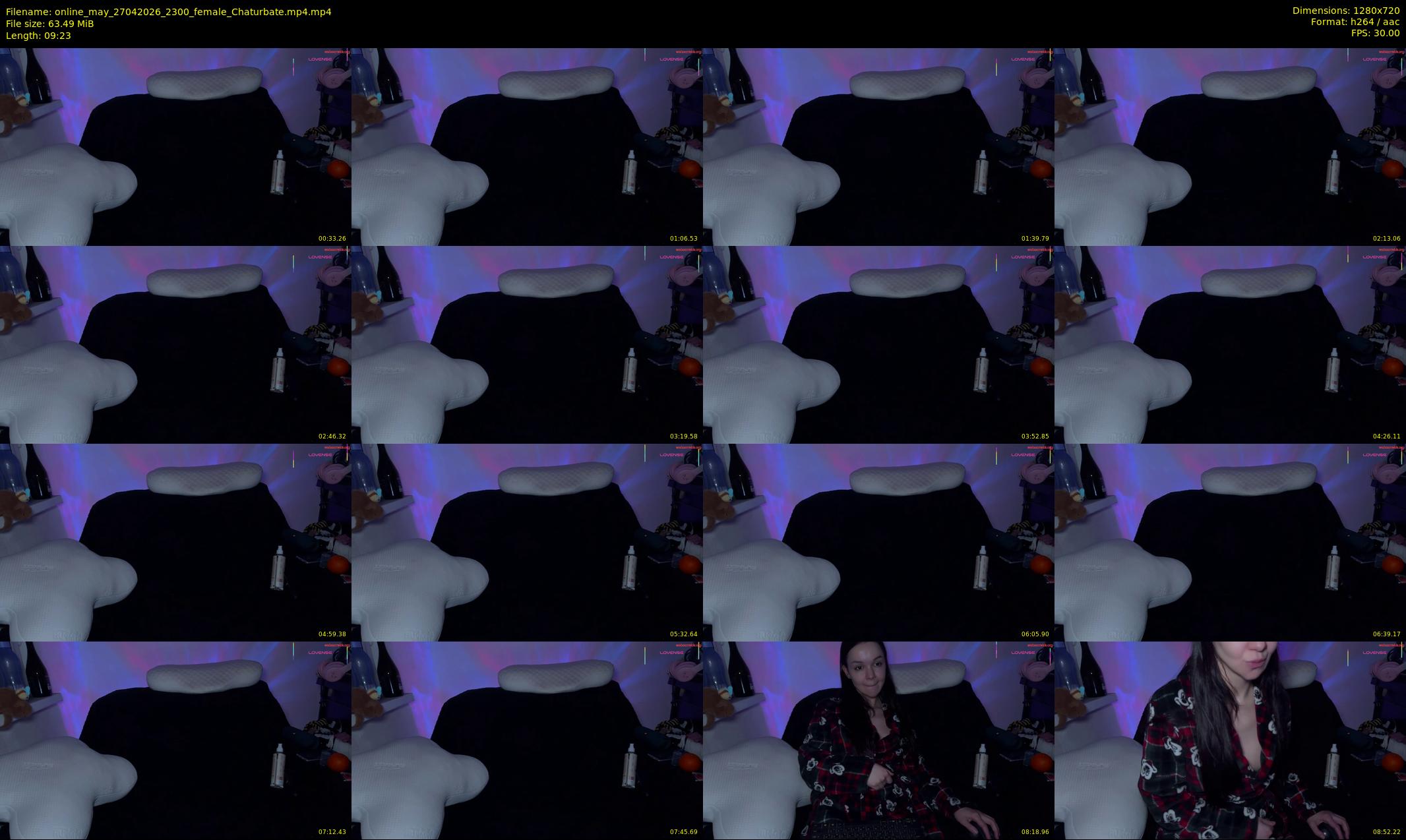 online_may — 10 minute Chaturbate female cam show recording, 720p, Apr 27, 2026