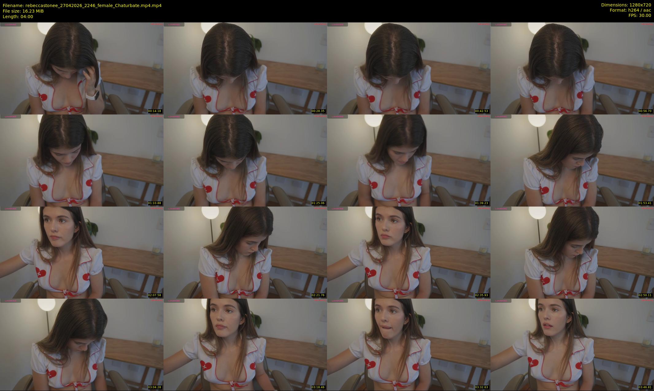 rebeccastonee — 4 minute Chaturbate female cam show recording, 720p, Apr 27, 2026