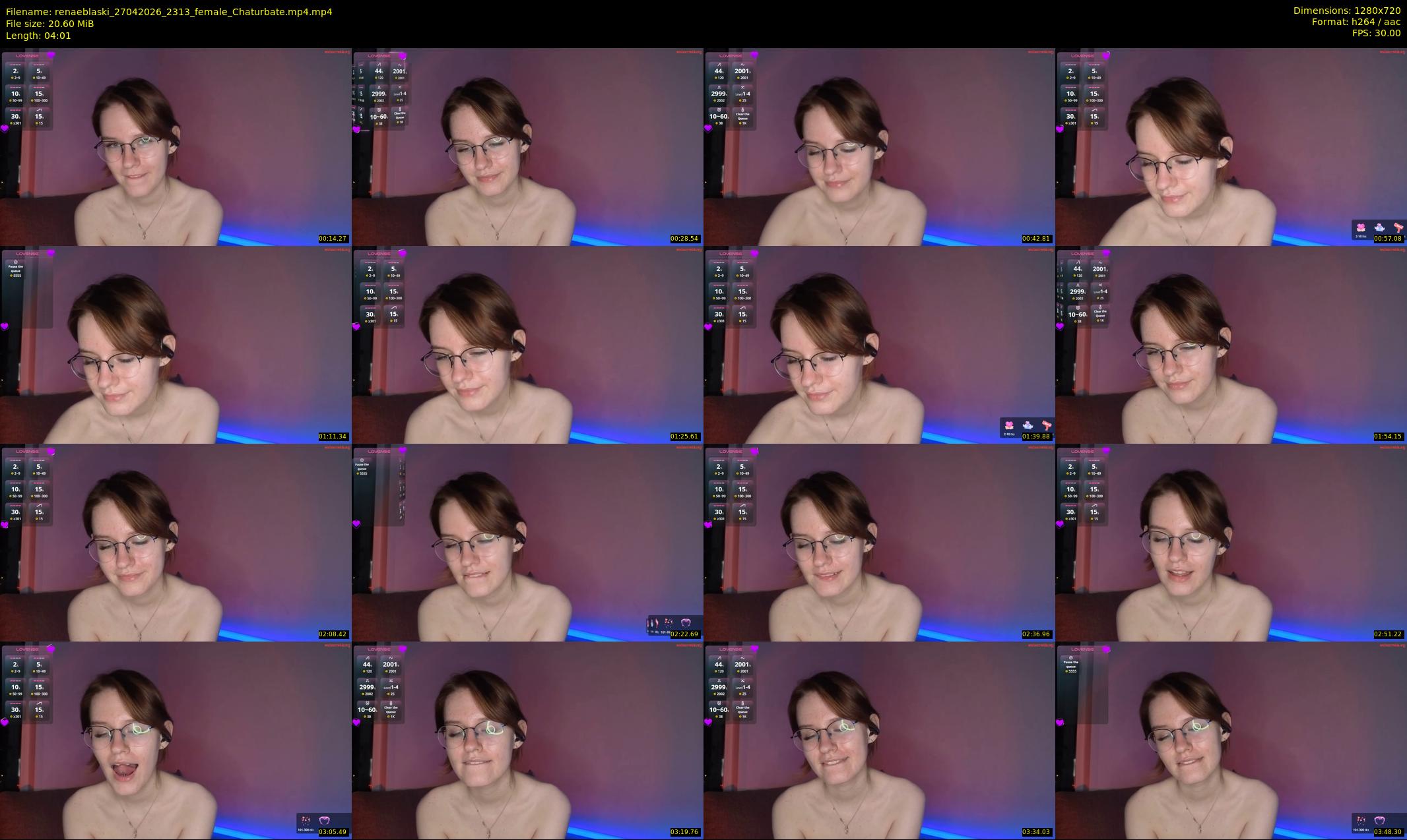 renaeblaski — 5 minute Chaturbate female cam show recording, 720p, Apr 27, 2026