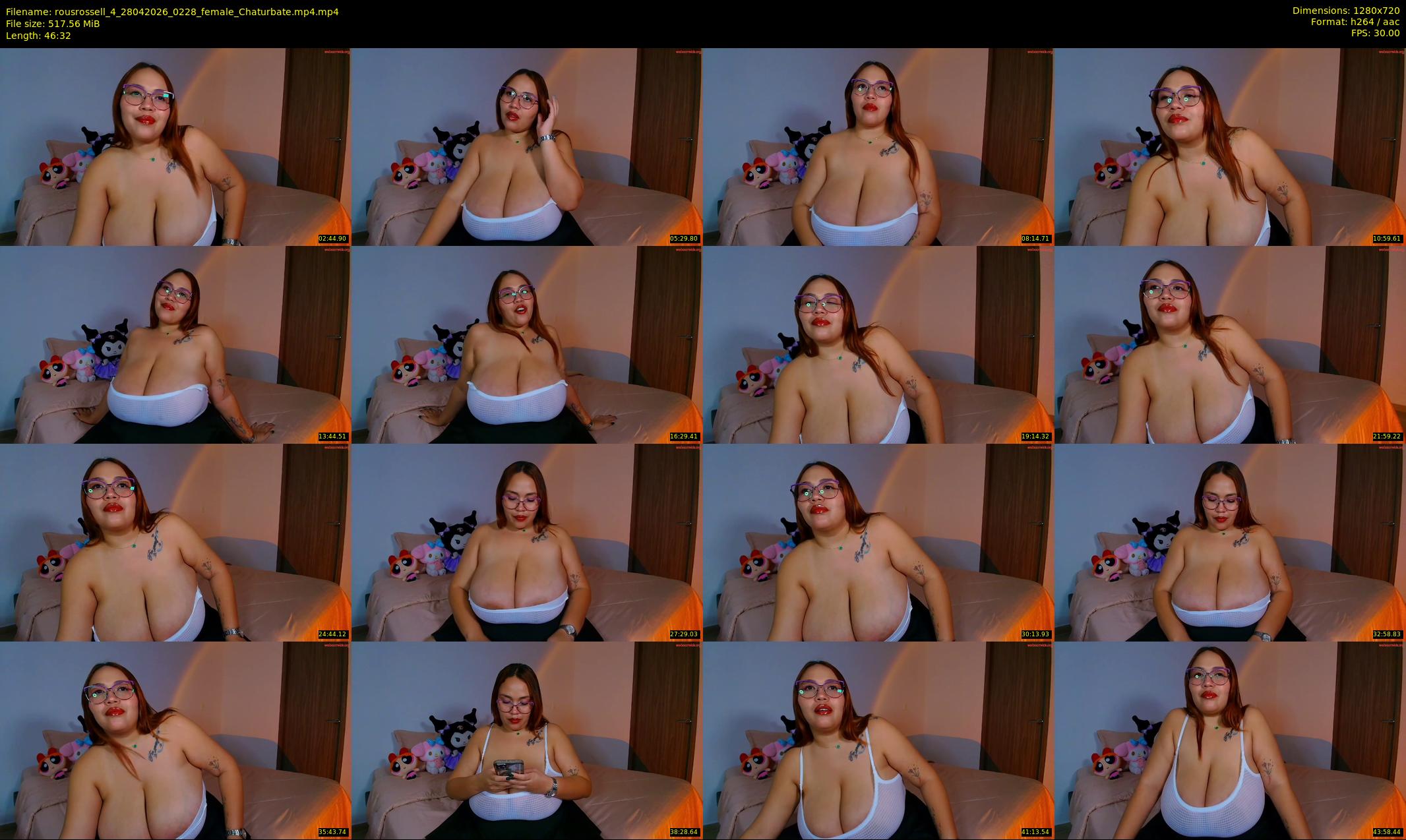 rousrossell_4 — 47 minute Chaturbate female cam show recording, 720p, Apr 28, 2026