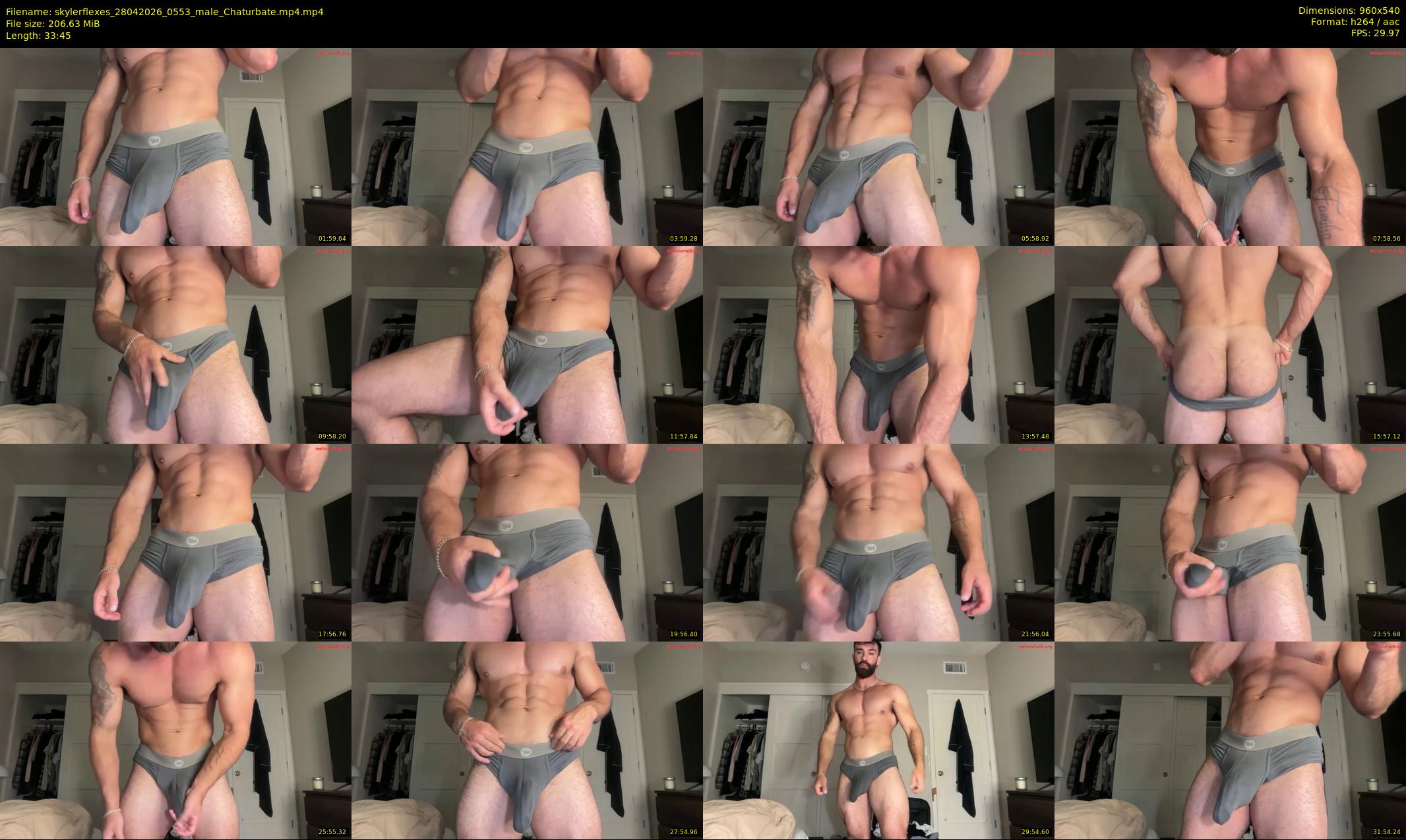 skylerflexes — 34 minute Chaturbate male cam show recording, 480p, Apr 28, 2026