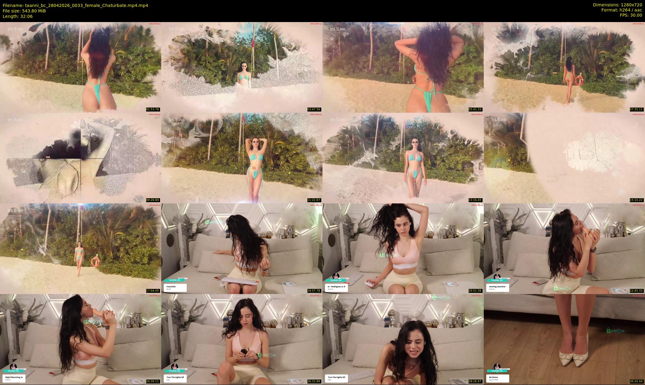 taanni_bc — 33 minute Chaturbate female cam show recording, 720p, Apr 28, 2026