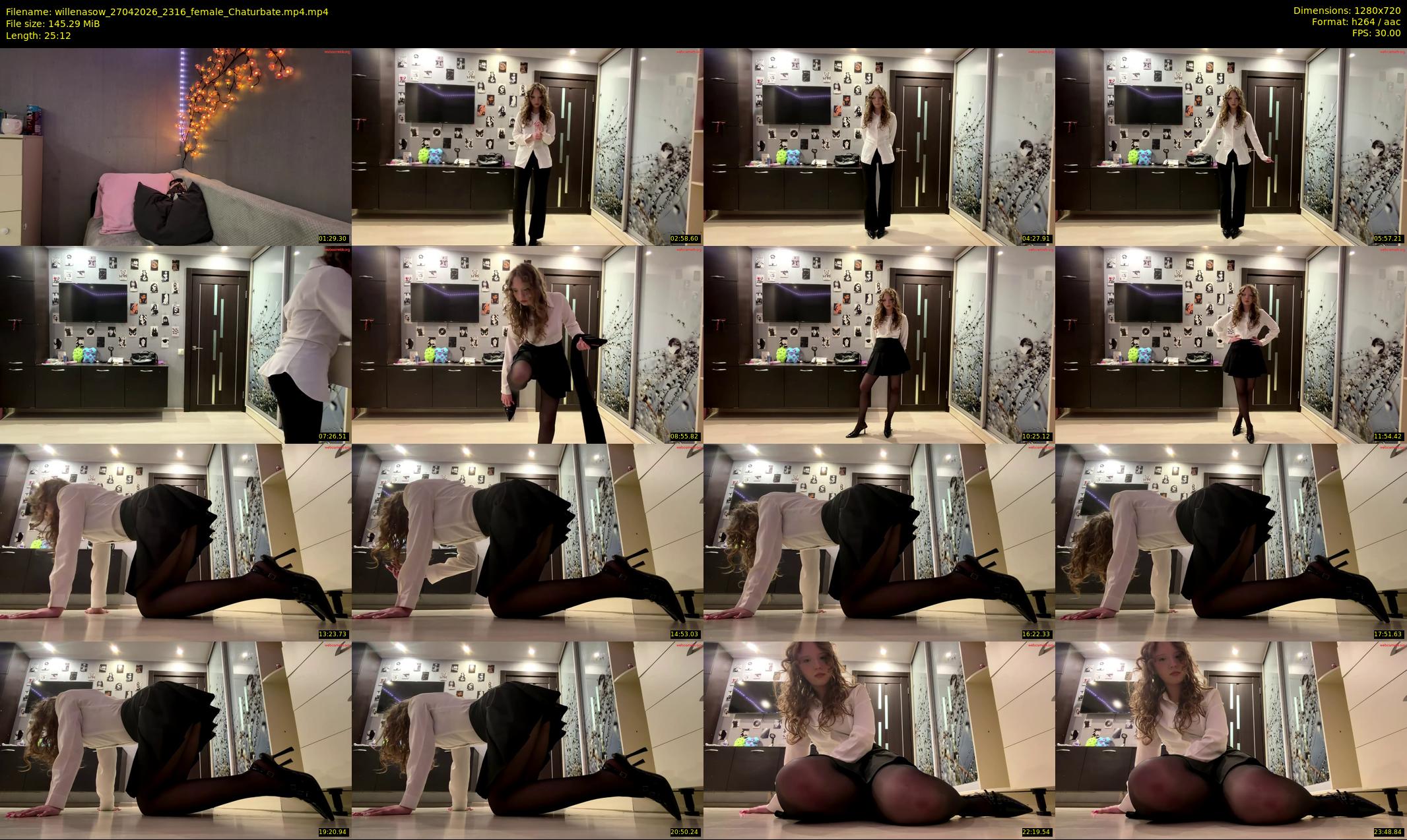 willenasow — 26 minute Chaturbate female cam show recording, 720p, Apr 27, 2026