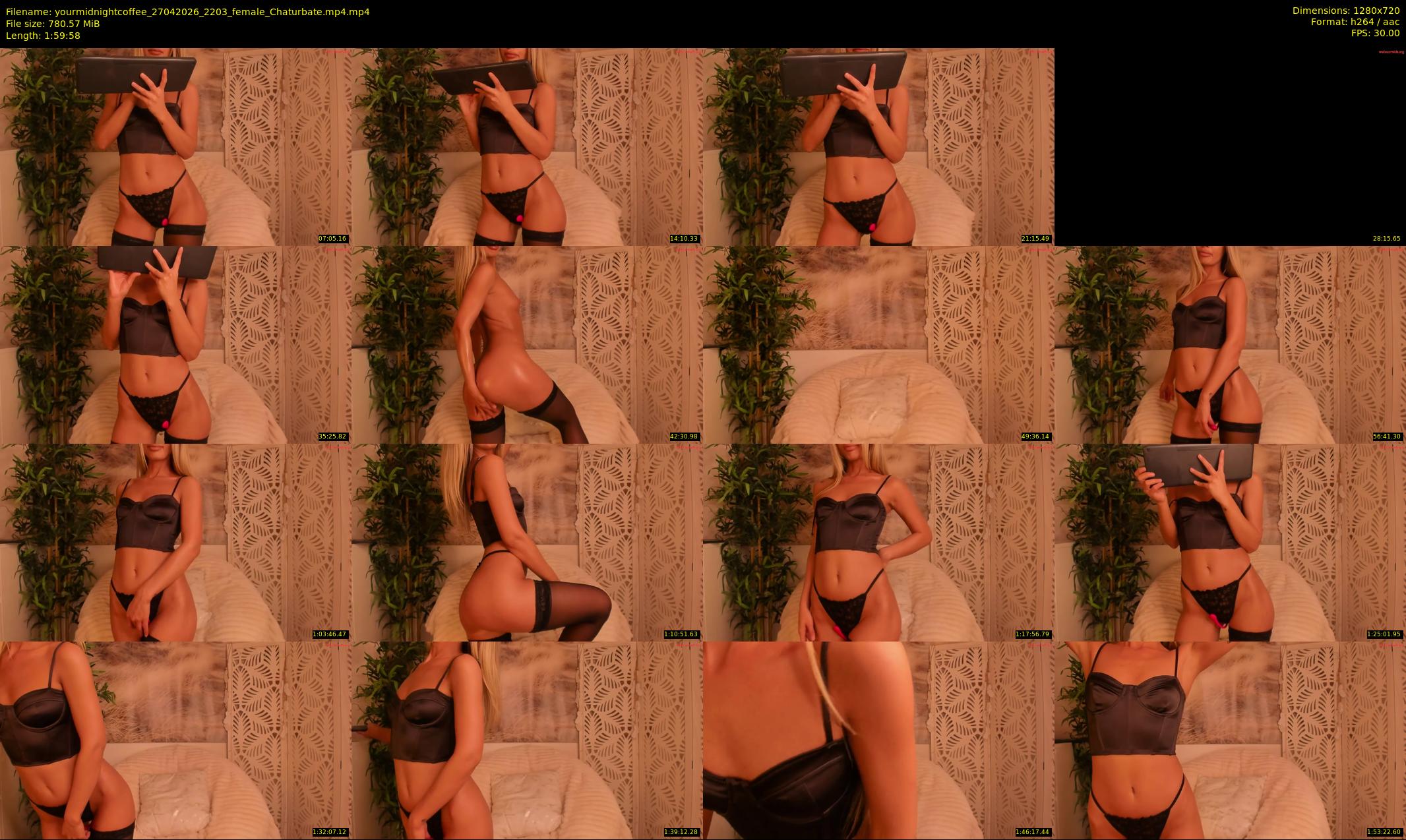 yourmidnightcoffee — 120 minute Chaturbate female cam show recording, 720p, Apr 27, 2026
