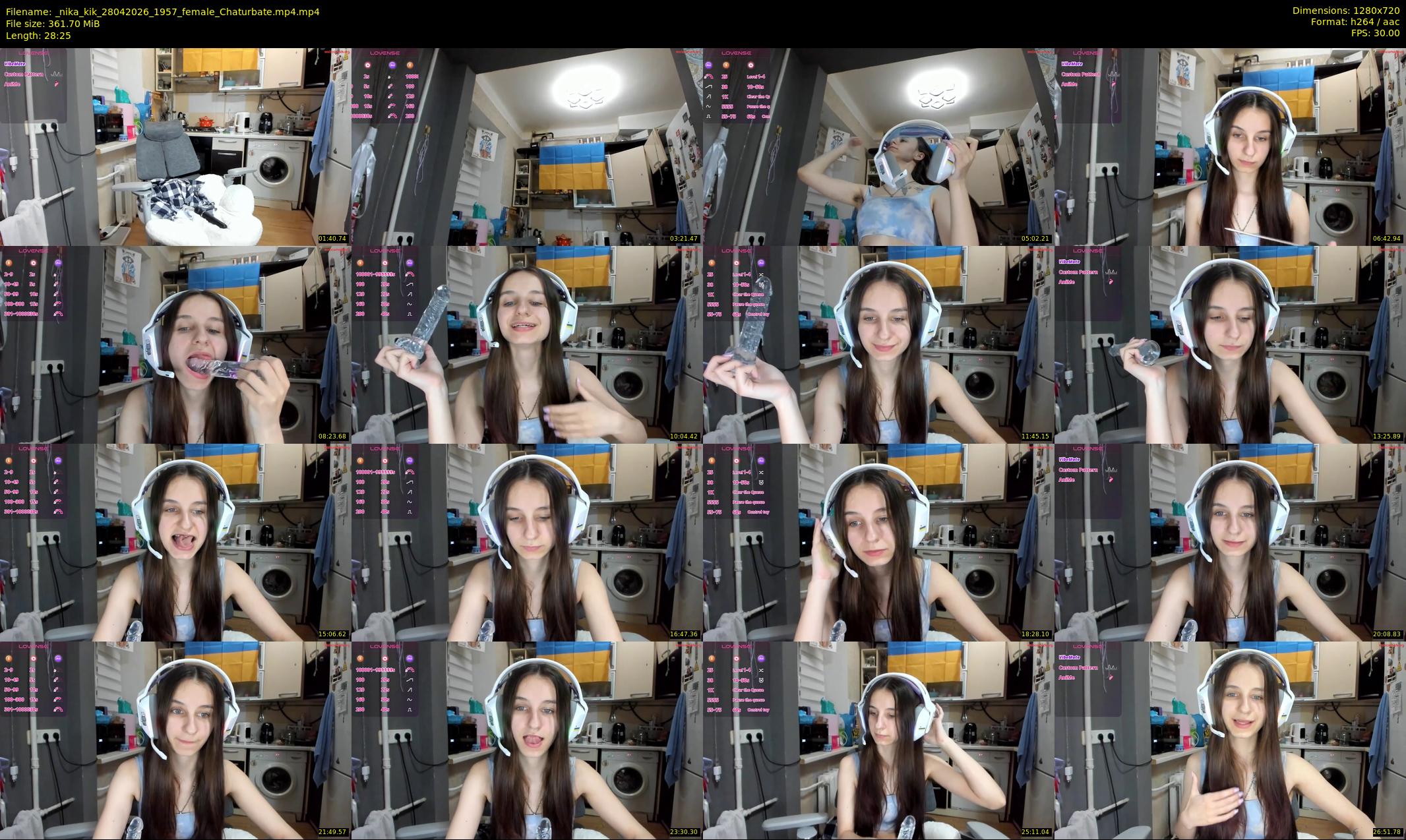 _nika_kik — 29 minute Chaturbate female cam show recording, 720p, Apr 28, 2026
