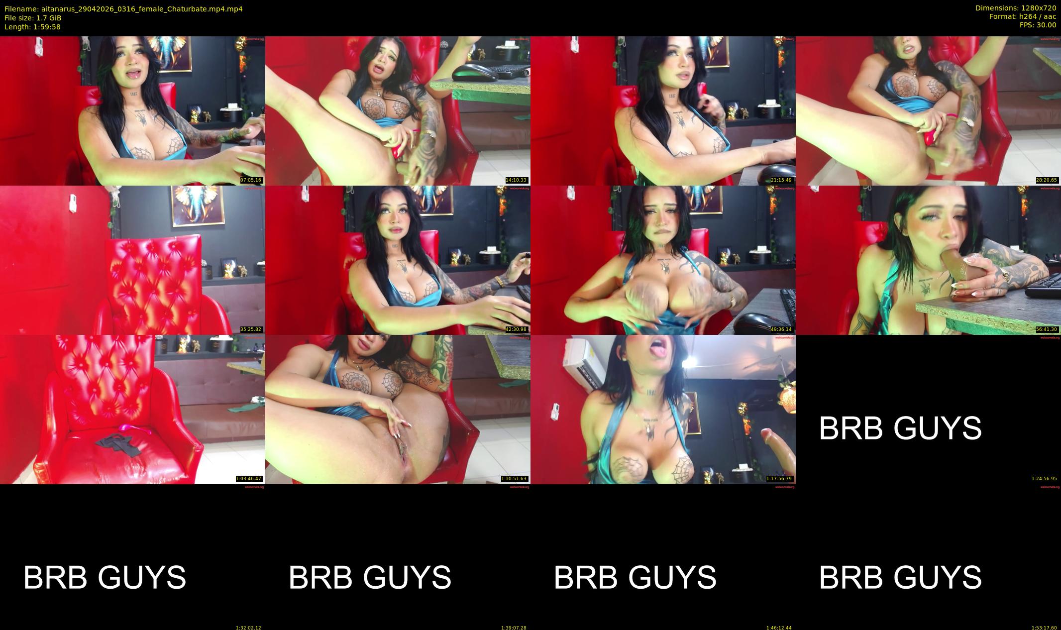 aitanarus — 120 minute Chaturbate female cam show recording, 720p, Apr 29, 2026