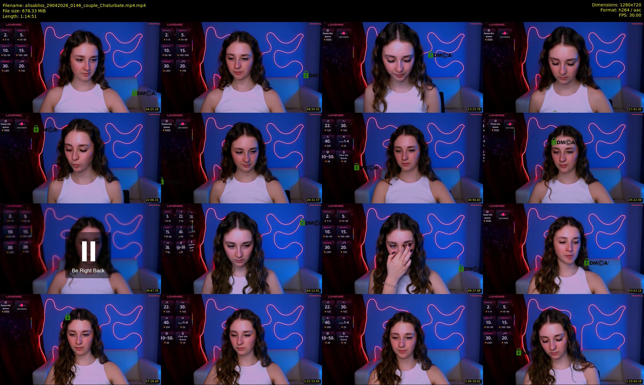 alisabliss — 75 minute Chaturbate female cam show recording, 720p, Apr 29, 2026