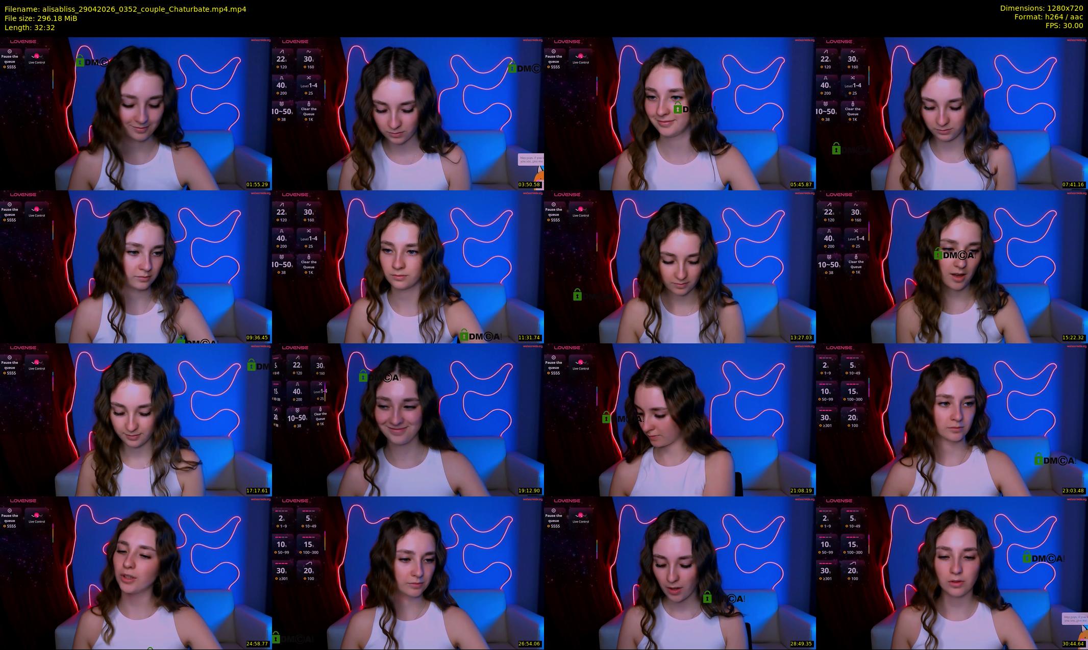 alisabliss — 33 minute Chaturbate female cam show recording, 720p, Apr 29, 2026