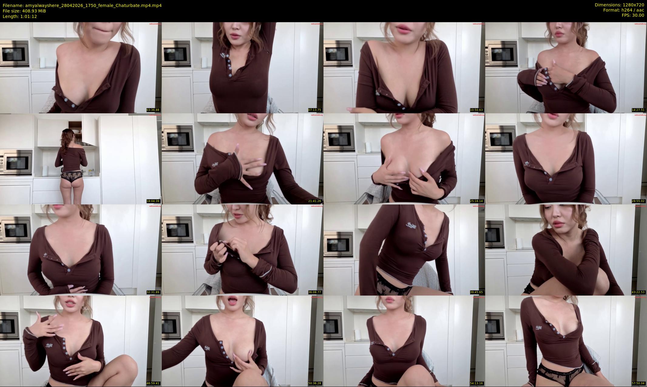 amyalwayshere — 62 minute Chaturbate female cam show recording, 720p, Apr 28, 2026