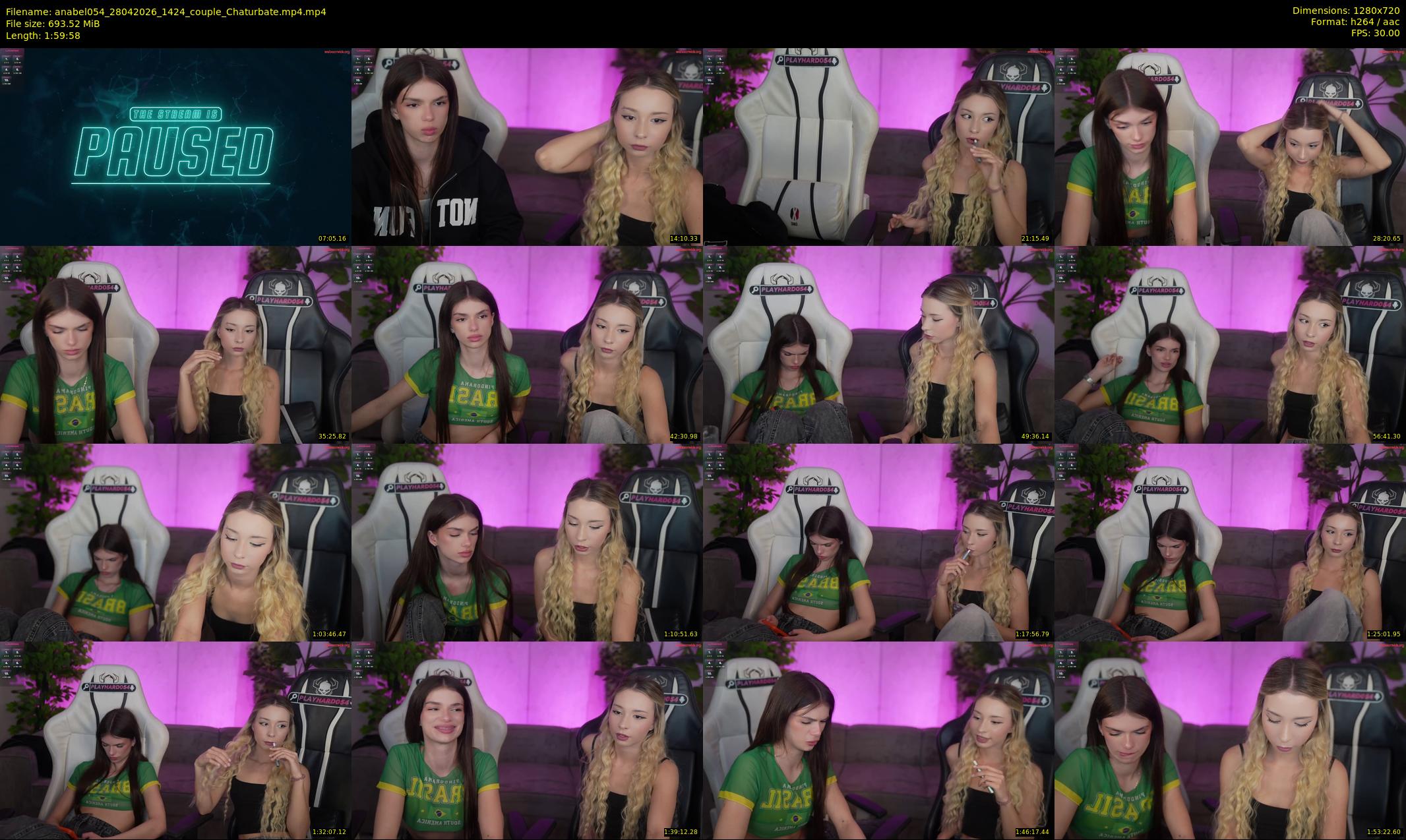anabel054 — 120 minute Chaturbate female cam show recording, 720p, Apr 28, 2026