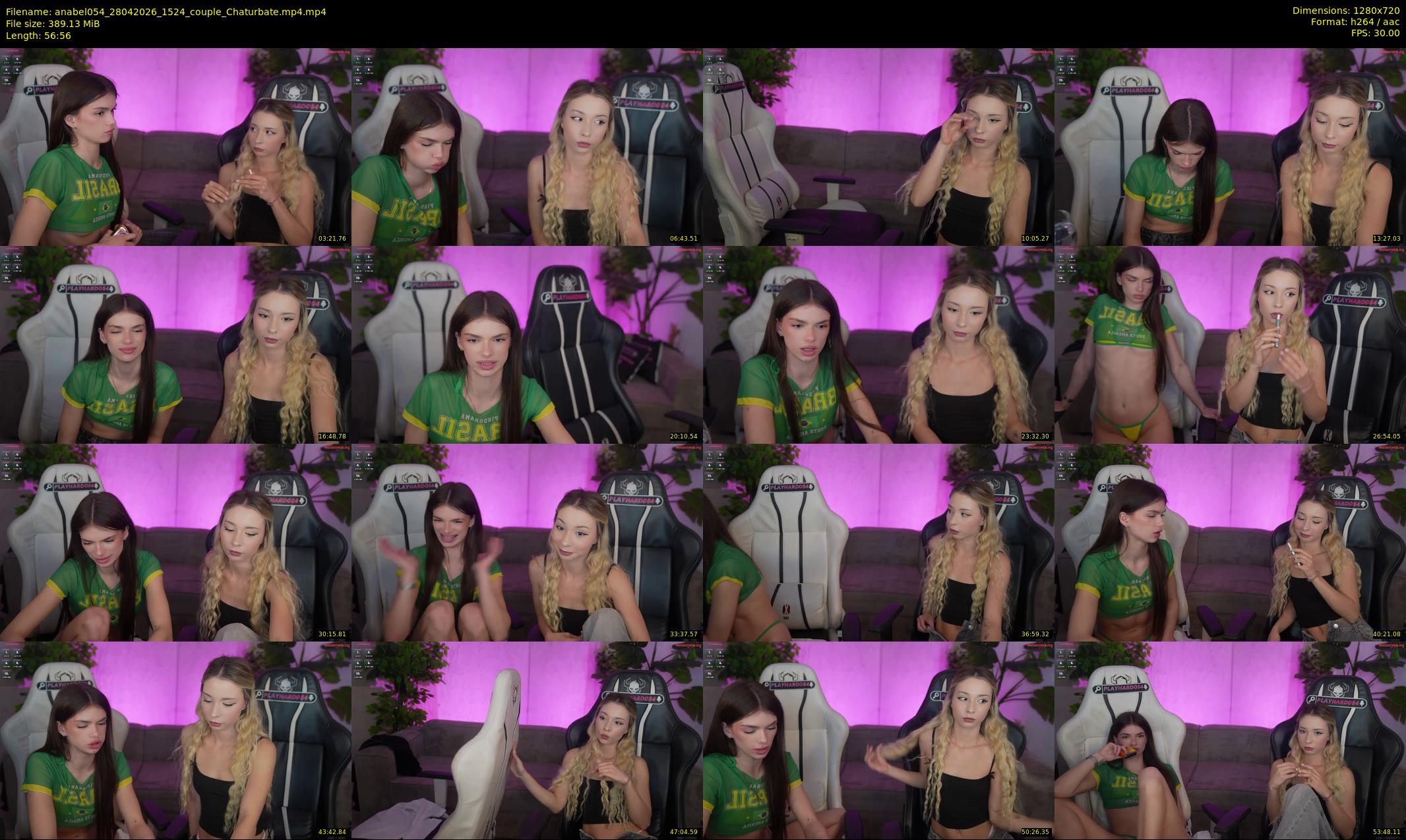 anabel054 — 57 minute Chaturbate female cam show recording, 720p, Apr 28, 2026