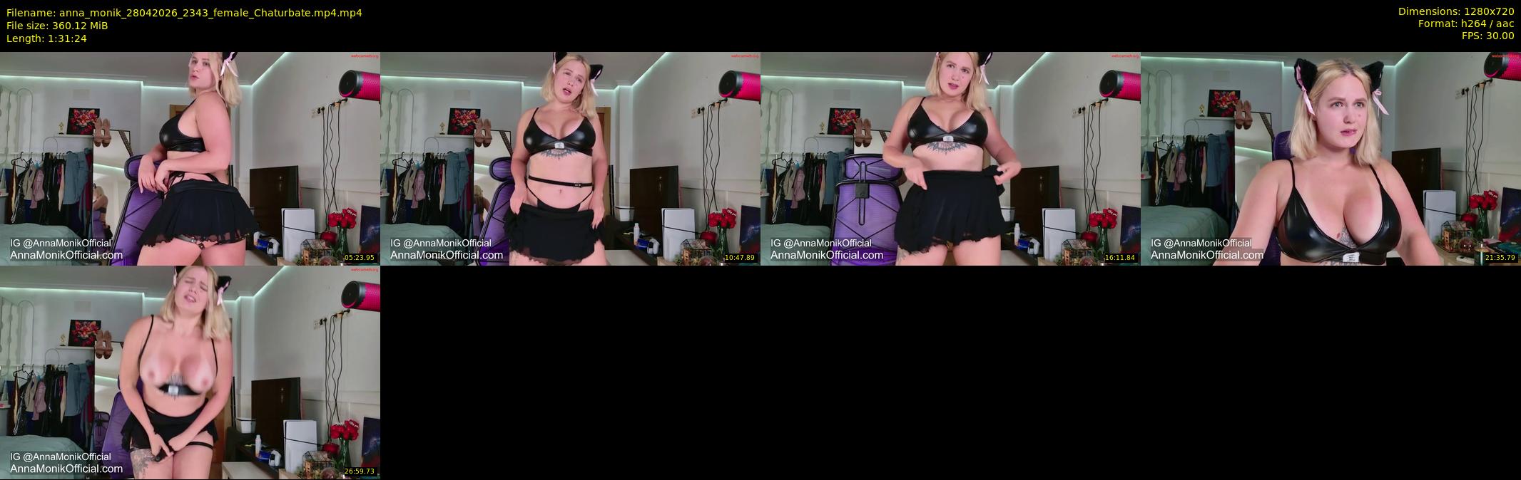 anna_monik — 92 minute Chaturbate couple cam show recording, 720p, Apr 28, 2026