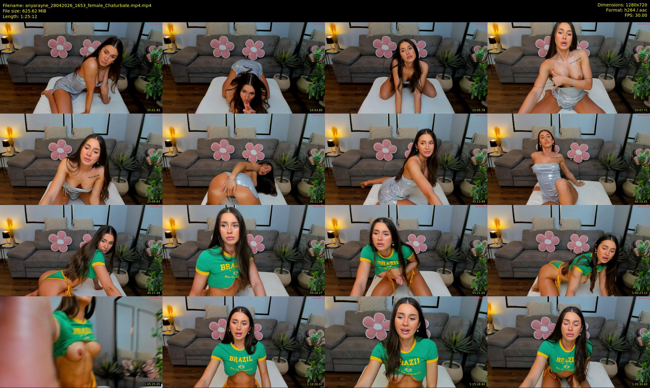 anyarayne — 86 minute Chaturbate female cam show recording, 720p, Apr 28, 2026