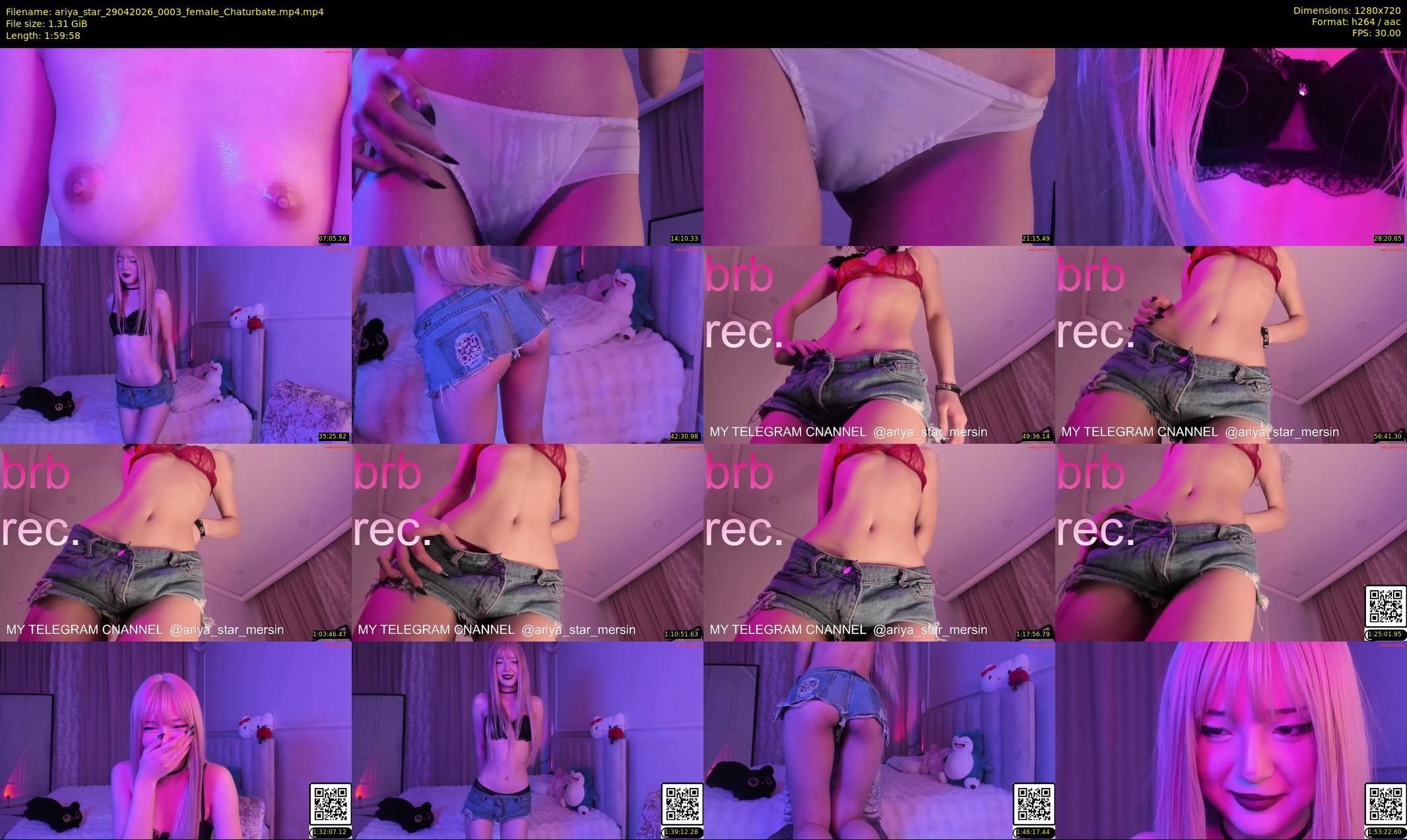 ariya_star — 120 minute Chaturbate female cam show recording, 720p, Apr 29, 2026