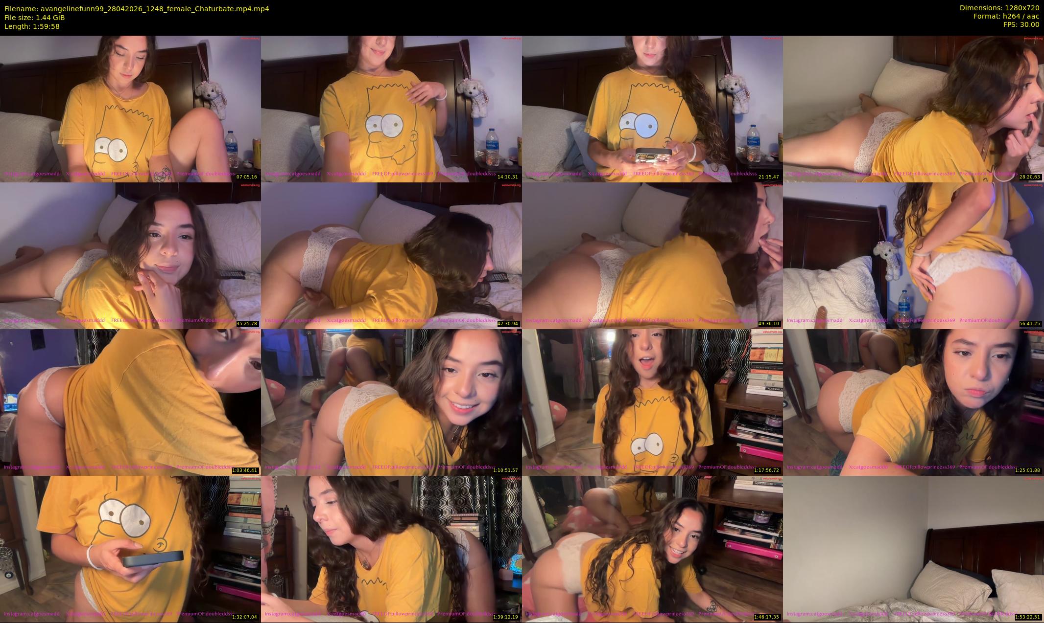 avangelinefunn99 — 120 minute Chaturbate female cam show recording, 720p, Apr 28, 2026