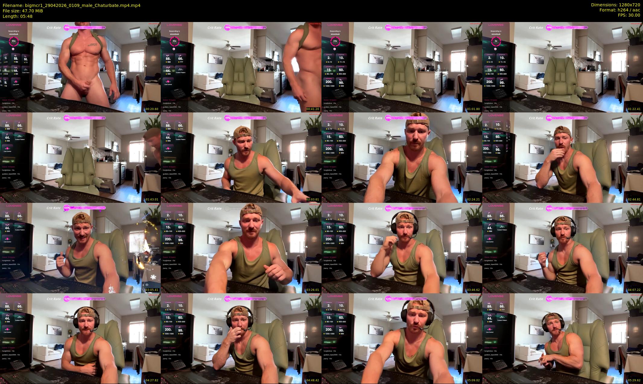 bigmcr1 — 6 minute Chaturbate male cam show recording, 720p, Apr 29, 2026