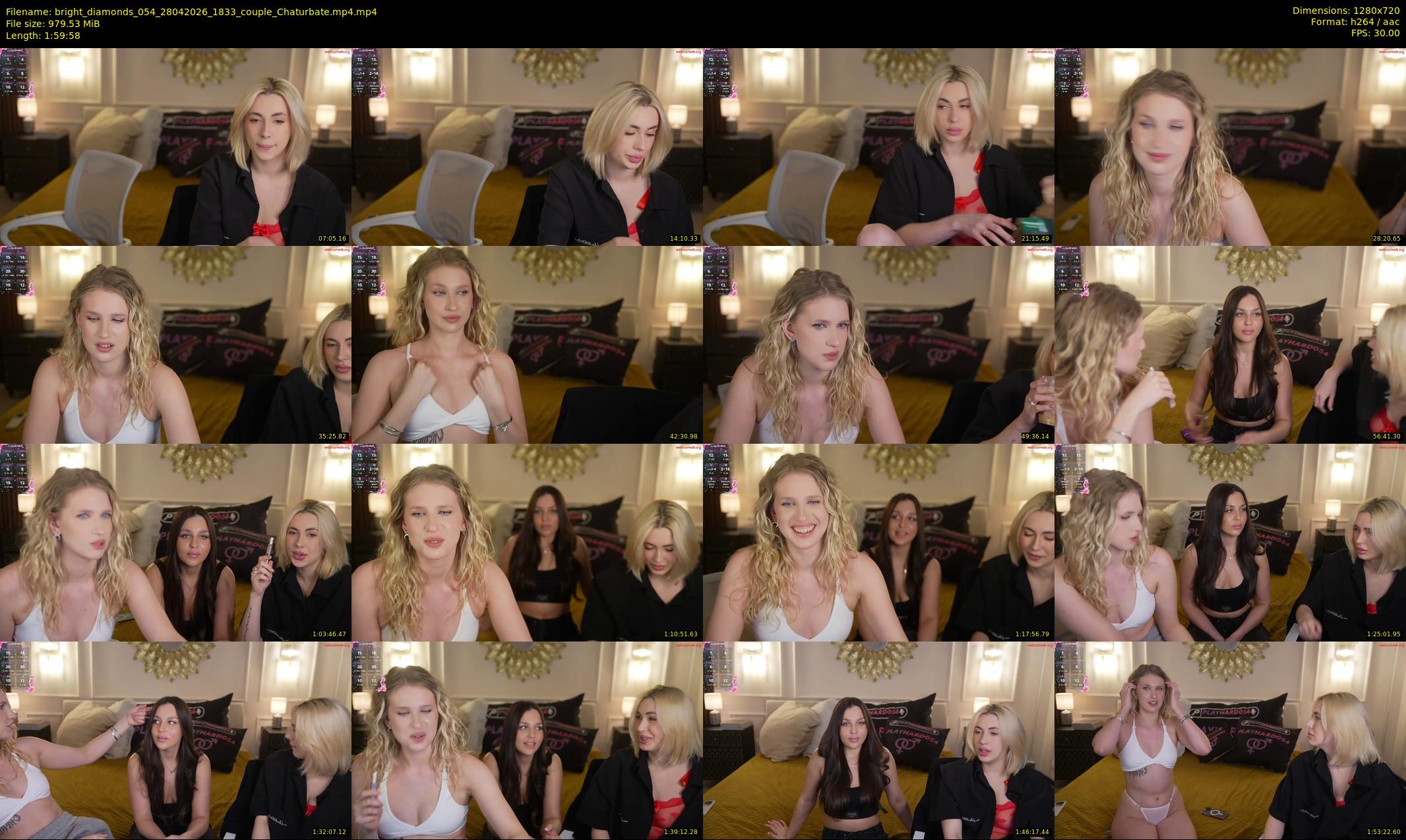 bright_diamonds_054 — 120 minute Chaturbate couple cam show recording, 720p, Apr 28, 2026