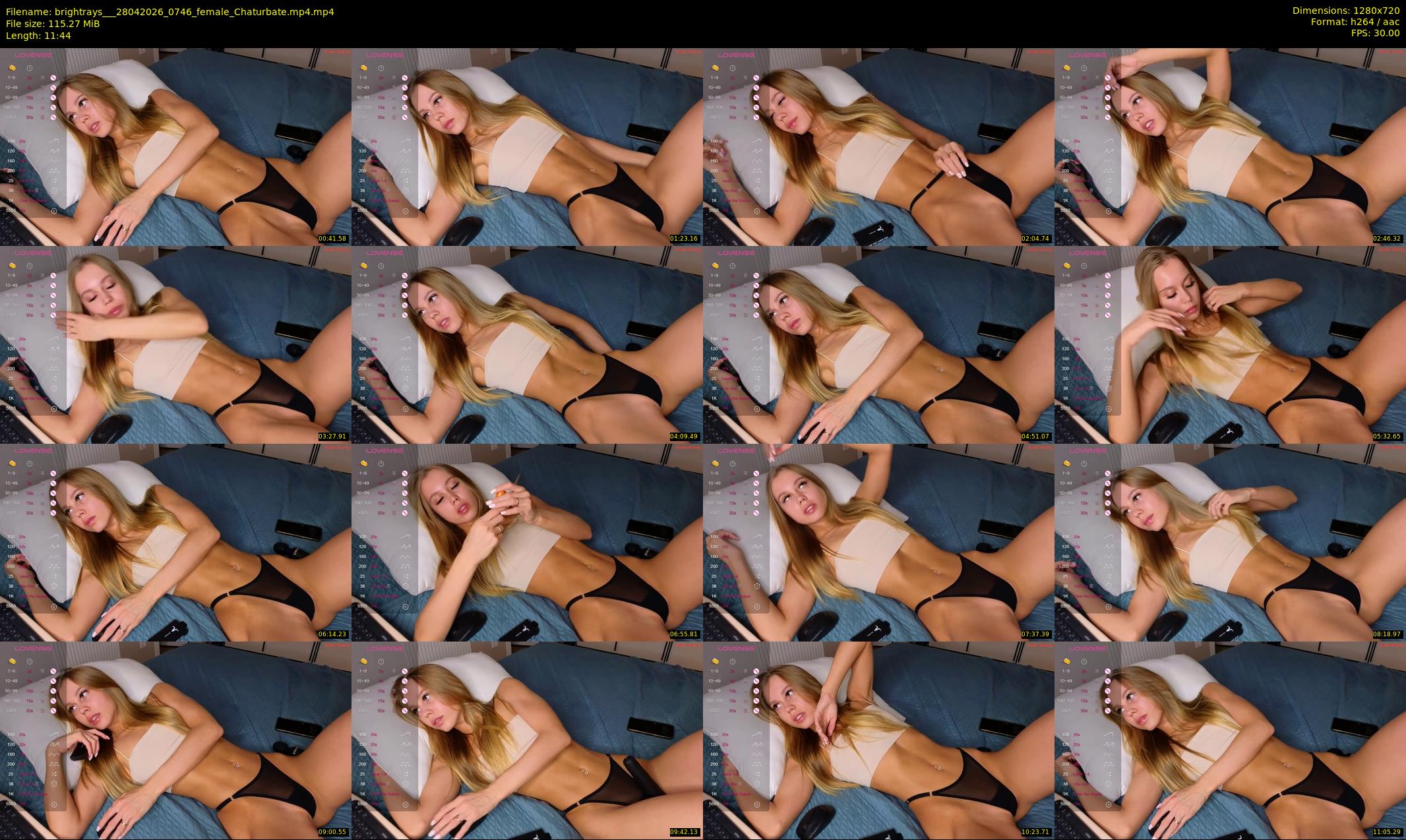 brightrays__ — 12 minute Chaturbate female cam show recording, 720p, Apr 28, 2026