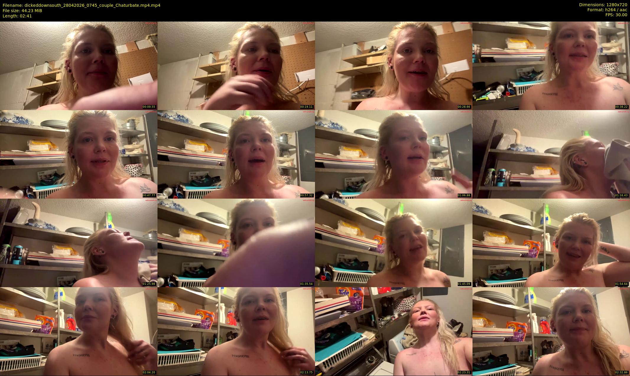 dickeddownsouth — 3 minute Chaturbate couple cam show recording, 720p, Apr 28, 2026