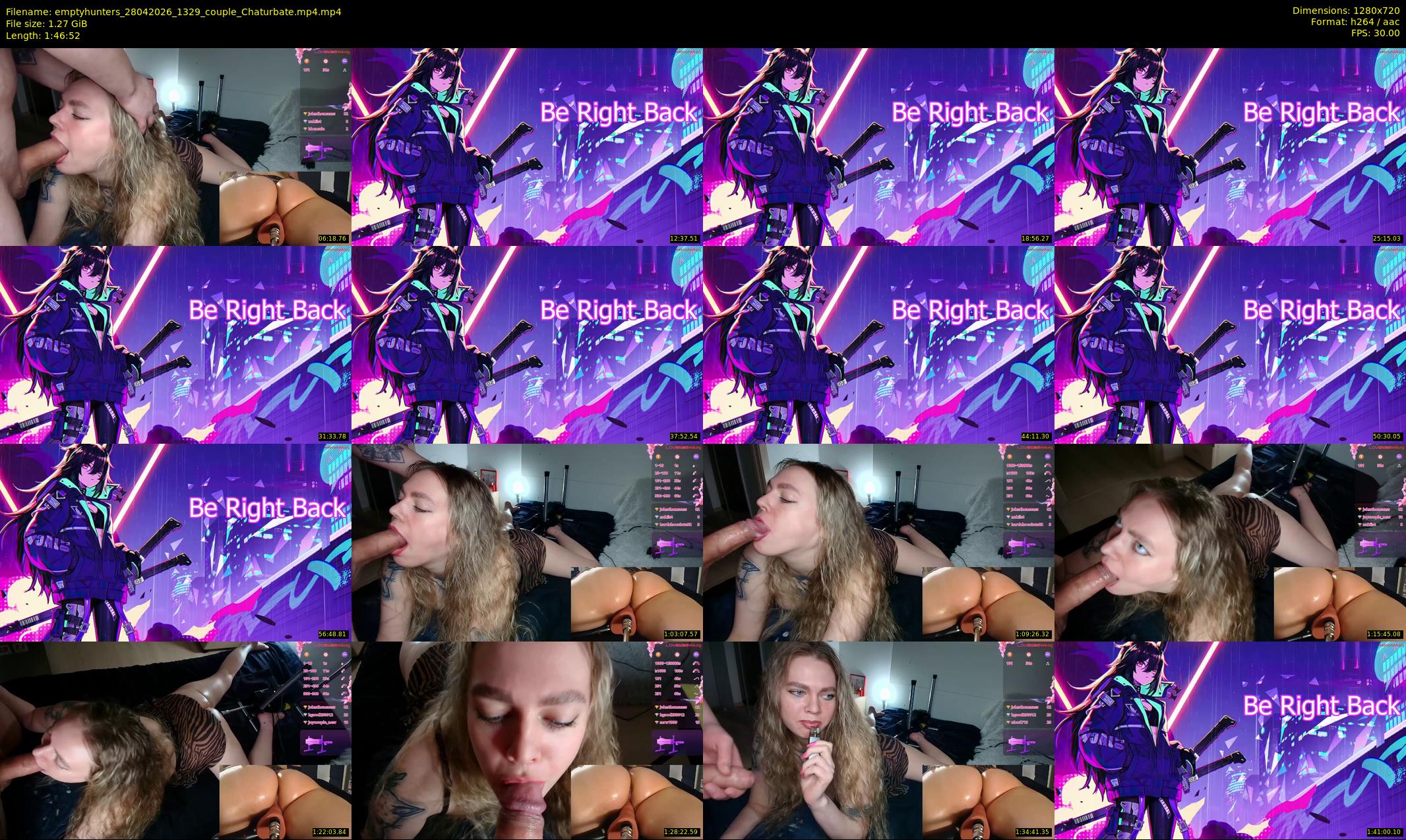 emptyhunters — 107 minute Chaturbate couple cam show recording, 720p, Apr 28, 2026