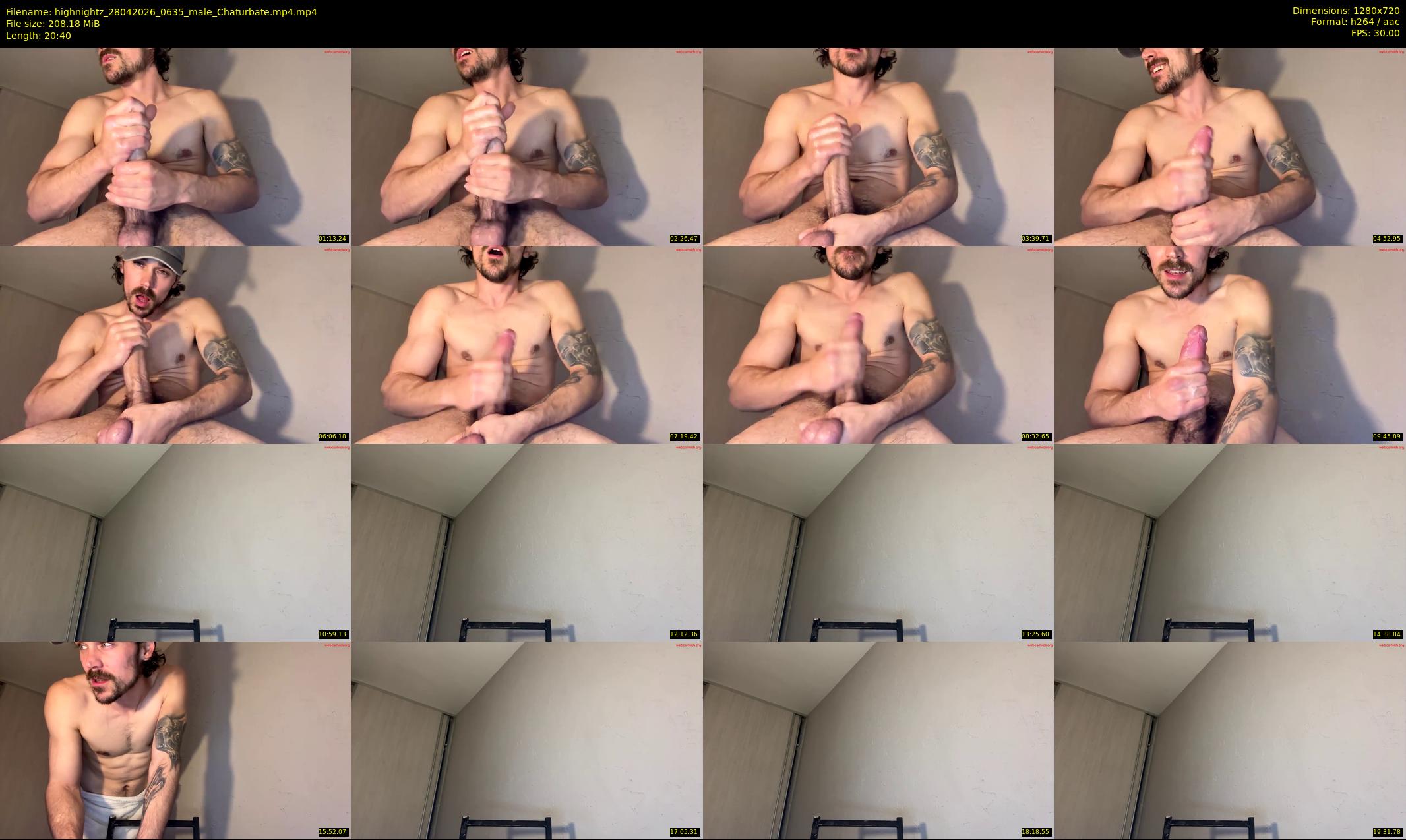 highnightz — 21 minute Chaturbate male cam show recording, 720p, Apr 28, 2026