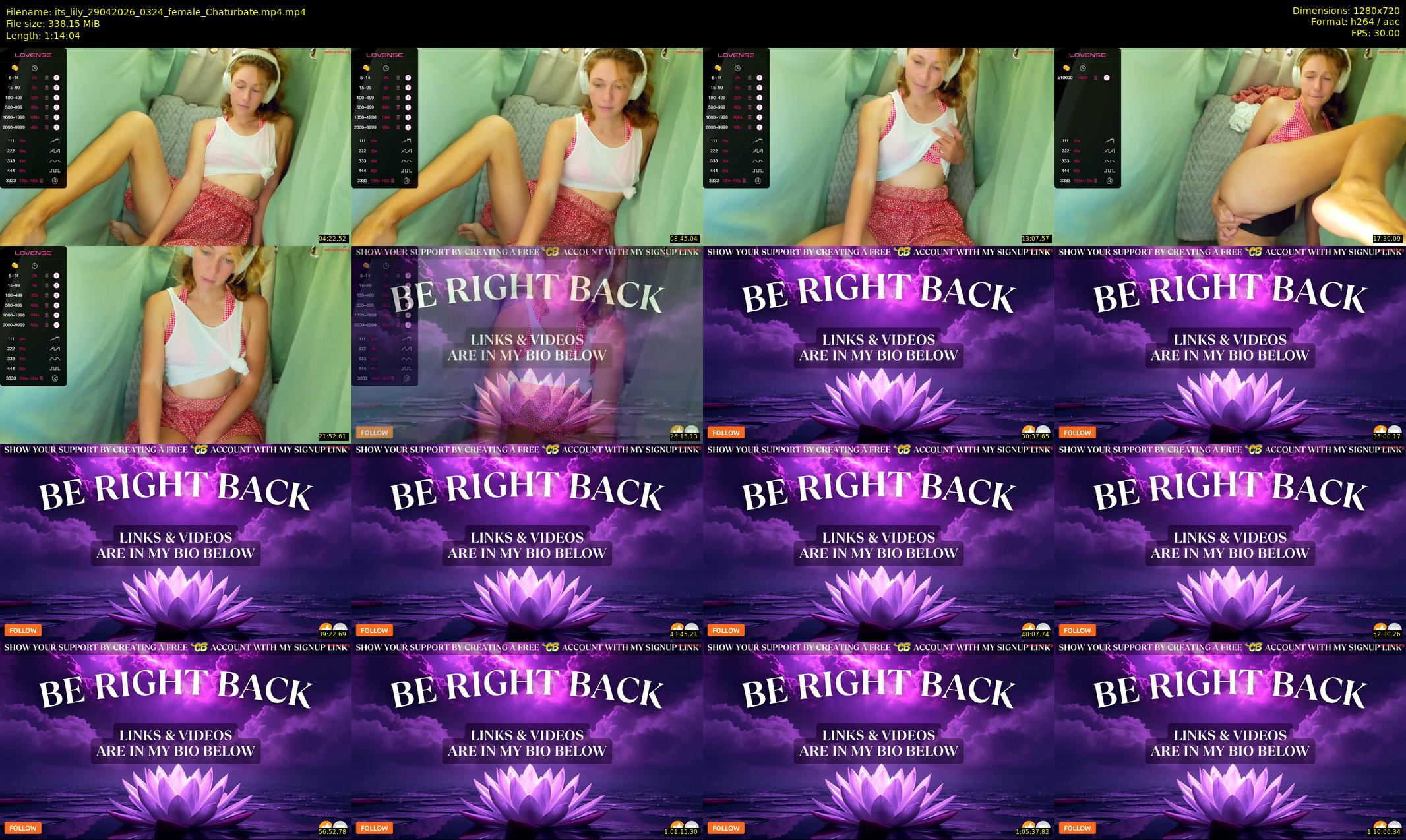 its_lily — 75 minute Chaturbate female cam show recording, 720p, Apr 29, 2026