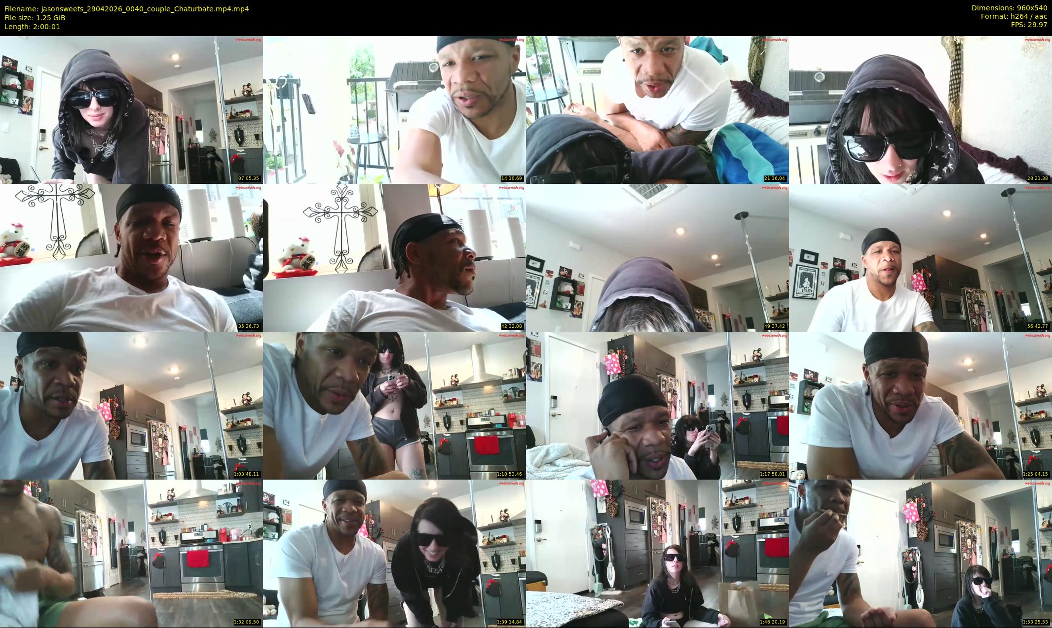 jasonsweets — 121 minute Chaturbate couple cam show recording, 480p, Apr 29, 2026